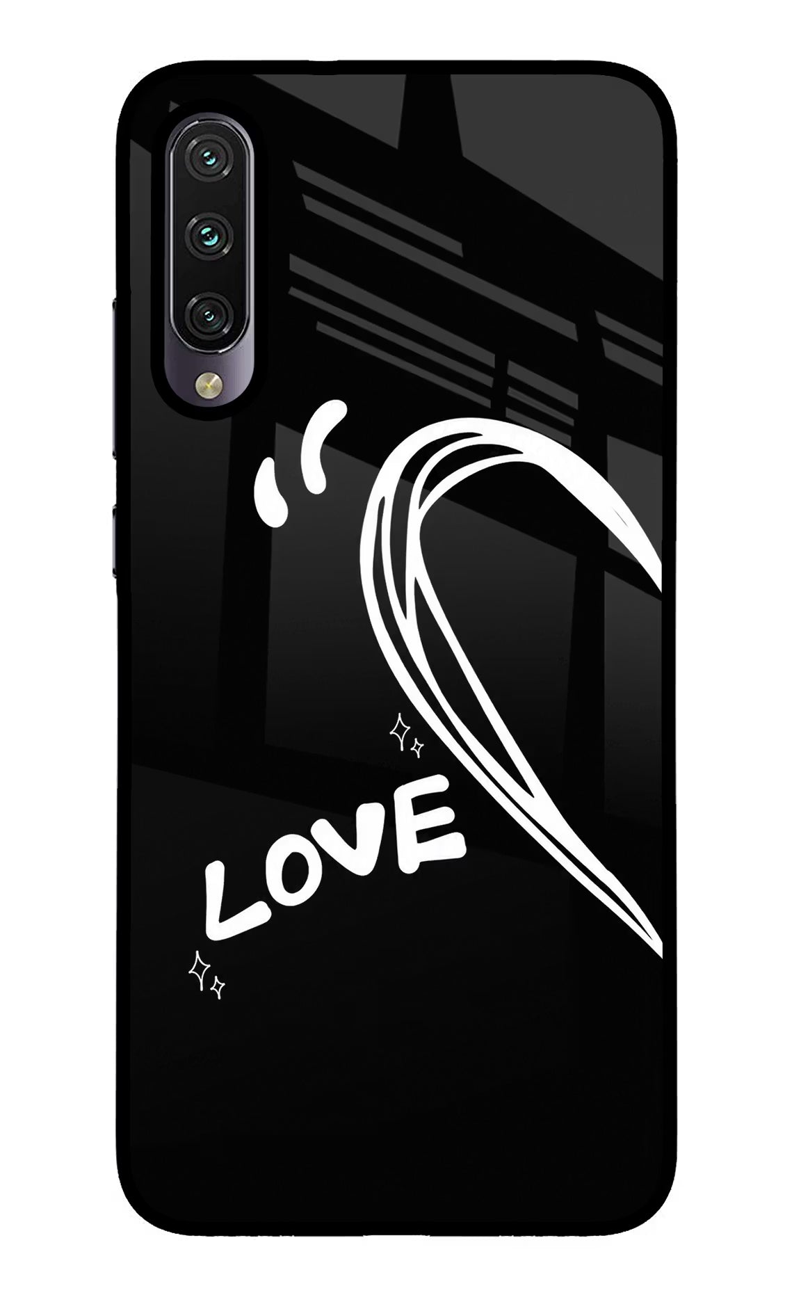 Love Line Mi A3 Glass Case - Love Line Mi A3 Glass Case Love Line Mi A3 Glass Case