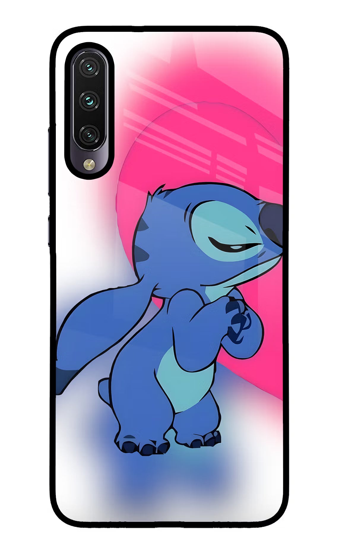 Stitch Hug Mi A3 Glass Case - Stitch Hug Mi A3 Glass Case Stitch Hug Mi A3 Glass Case
