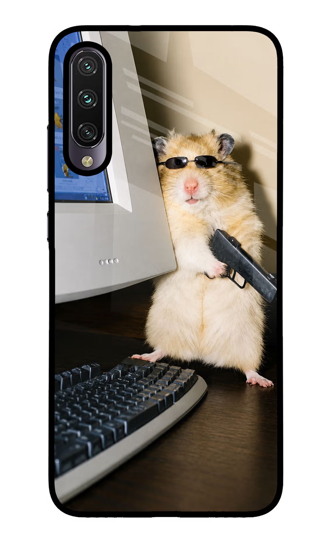 Hacker Hamster Mi A3 Glass Case - Hacker Hamster Mi A3 Glass Case Hacker Hamster Mi A3 Glass Case