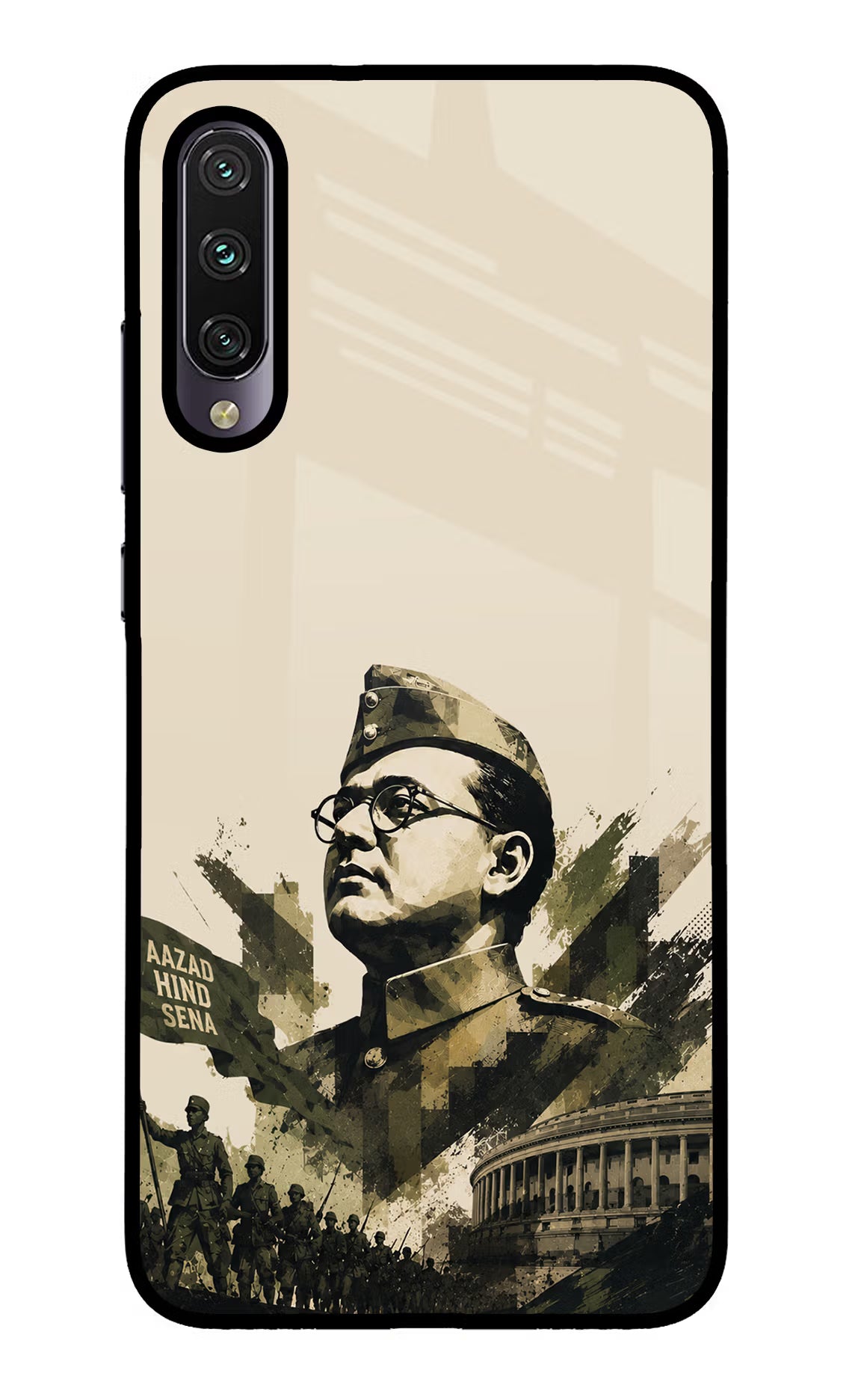 Netaji Rising Mi A3 Glass Case - Netaji Rising Mi A3 Glass Case Netaji Rising Mi A3 Glass Case