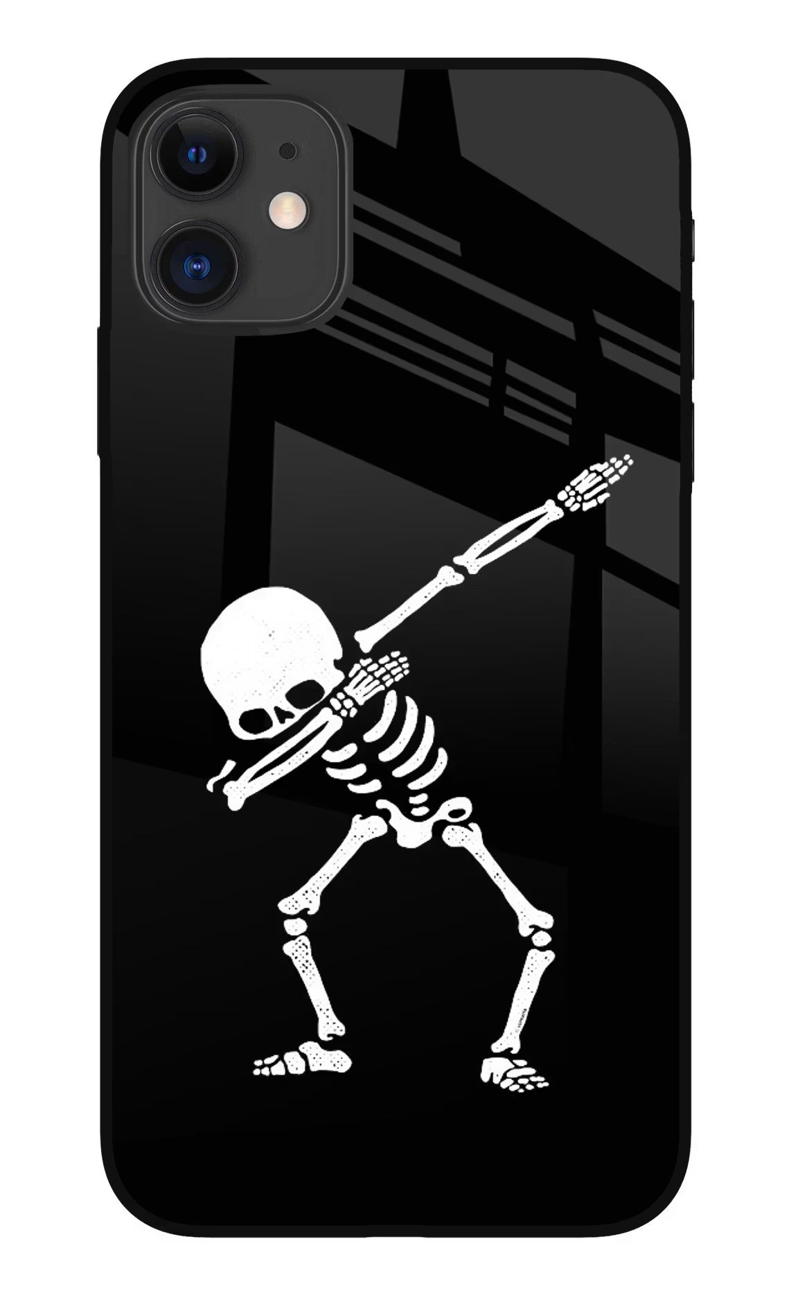 Dabbing Skeleton Art iPhone 11 Glass Case - Dabbing Skeleton Art iPhone 11 Glass Case Dabbing Skeleton Art iPhone 11 Glass Case