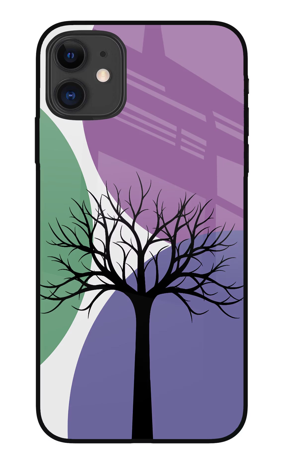 Tree Art iPhone 11 Glass Case - Tree Art iPhone 11 Glass Case Tree Art iPhone 11 Glass Case