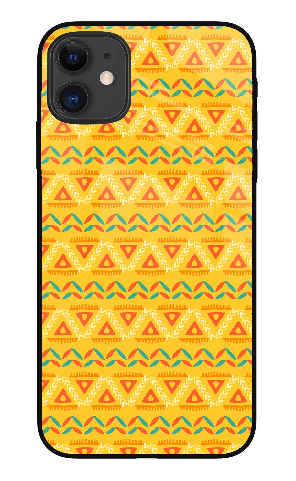 Tribal Pattern iPhone 11 Glass Case - Tribal Pattern iPhone 11 Glass Case Tribal Pattern iPhone 11 Glass Case