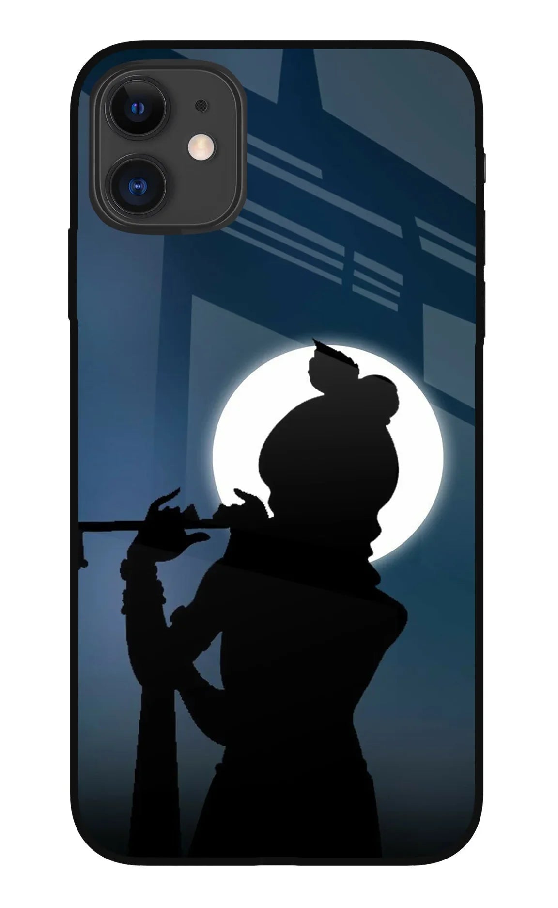 Shri Krishna Silhouette iPhone 11 Glass Case - Shri Krishna Silhouette iPhone 11 Glass Case Shri Krishna Silhouette iPhone 11 Glass Case