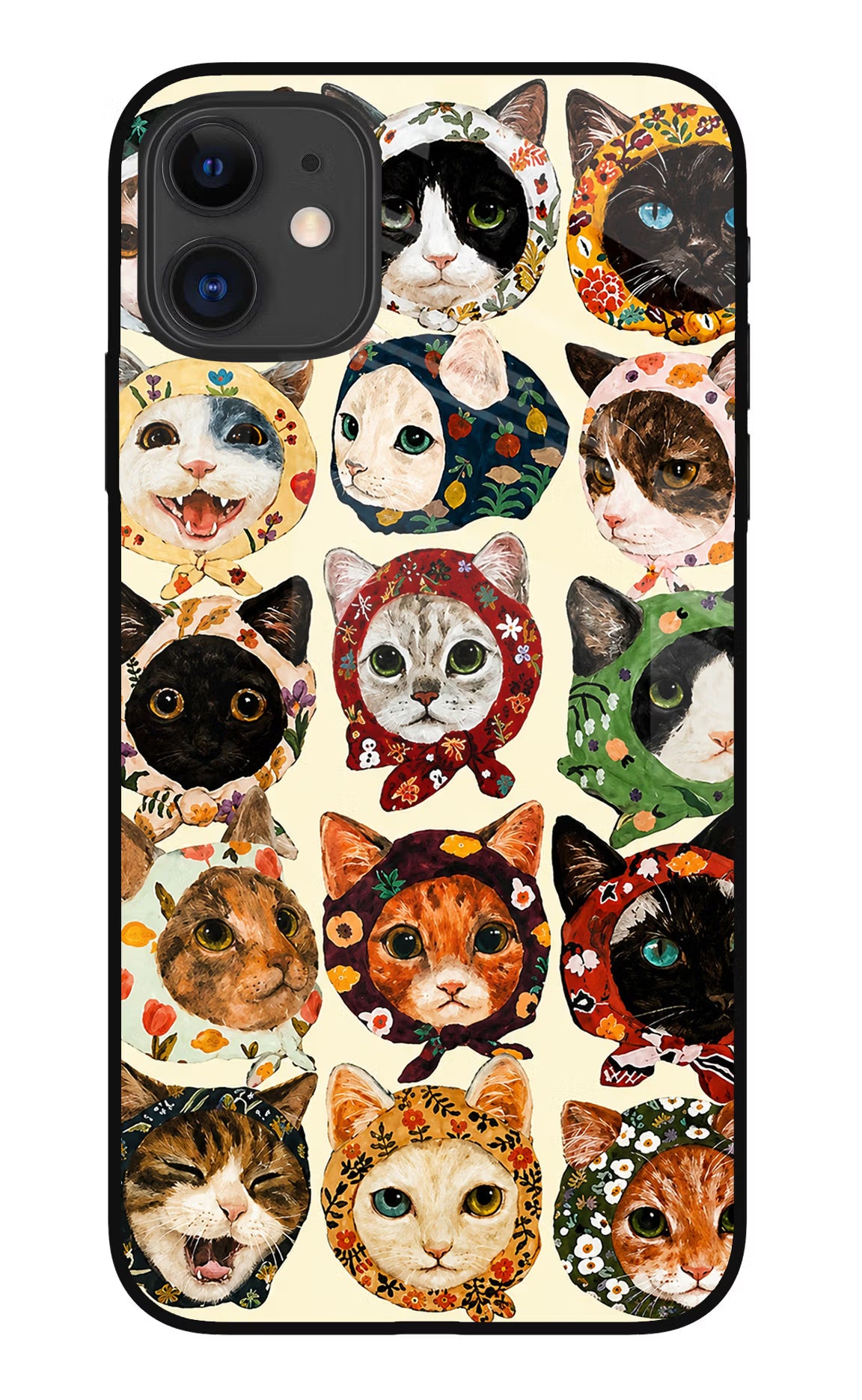 Cool Cat iPhone 11 Glass Case - Cool Cat iPhone 11 Glass Case Cool Cat iPhone 11 Glass Case