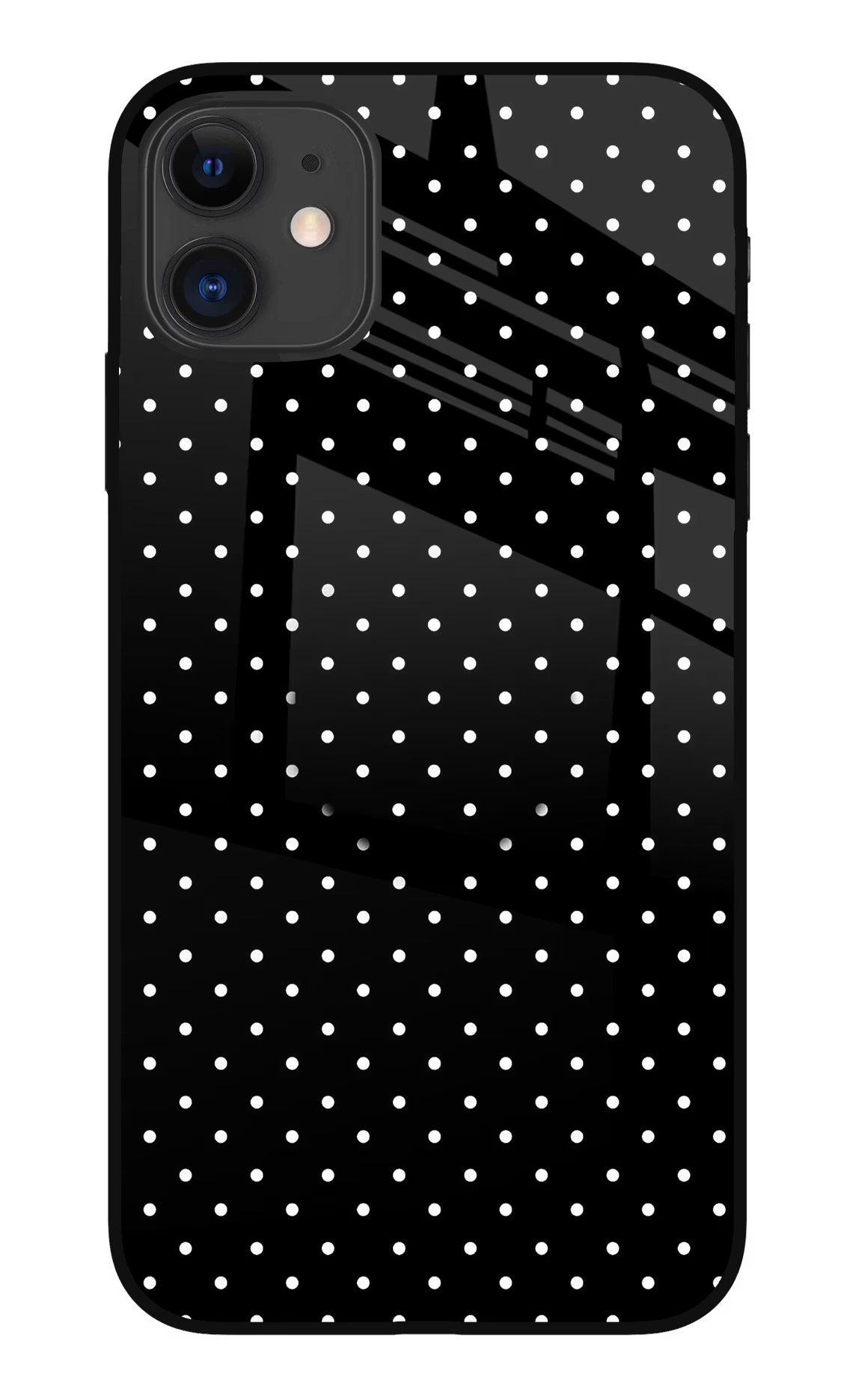 White Dots iPhone 11 Glass Case - White Dots iPhone 11 Glass Case White Dots iPhone 11 Glass Case