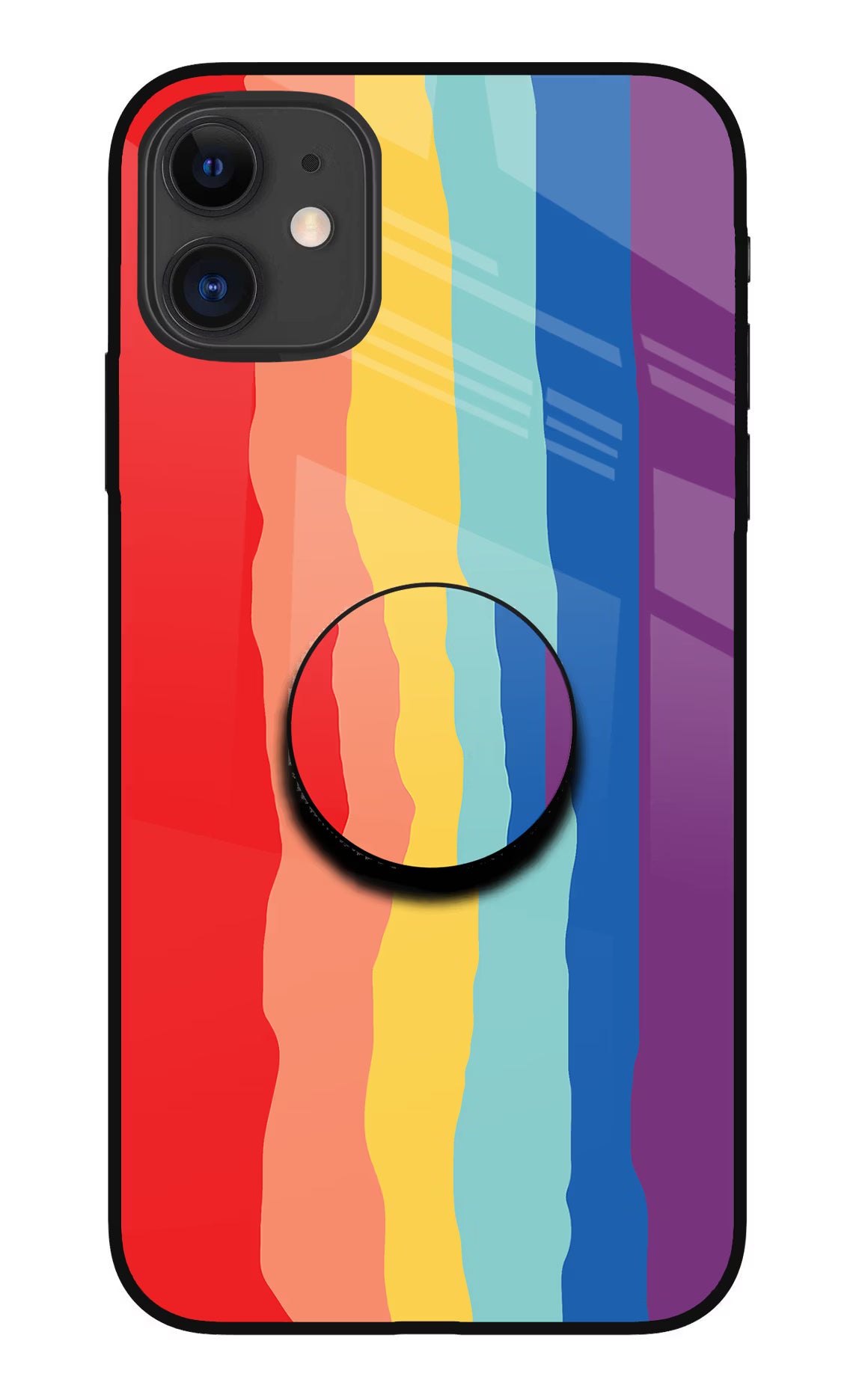 Rainbow iPhone 11 Glass Case - Rainbow iPhone 11 Glass Case Rainbow iPhone 11 Glass Case