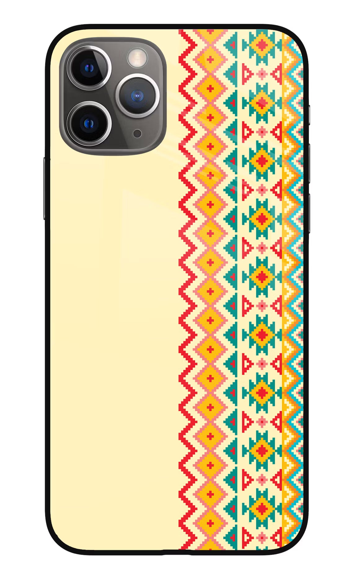 Ethnic Seamless iPhone 11 Pro Glass Case - Ethnic Seamless iPhone 11 Pro Glass Case Ethnic Seamless iPhone 11 Pro Glass Case