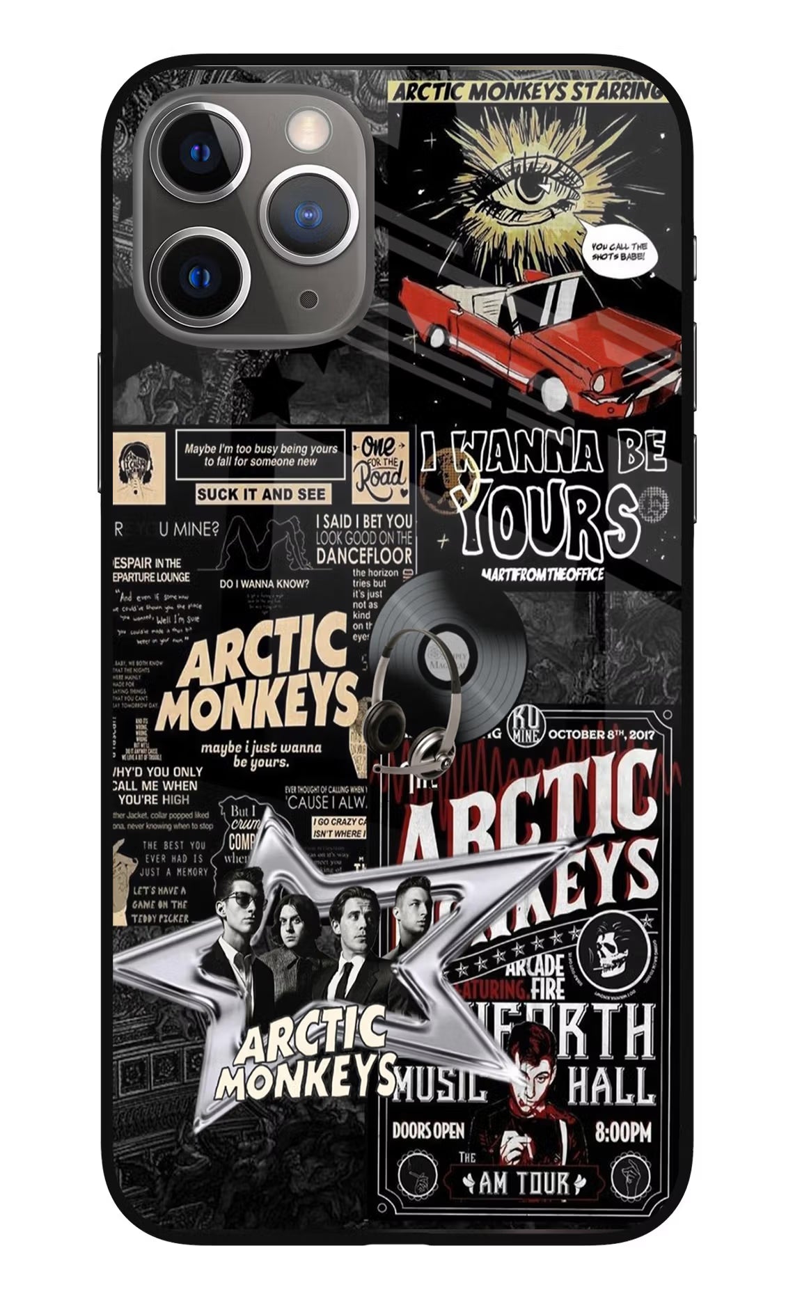 Arctic Monkeys iPhone 11 Pro Glass Case - Arctic Monkeys iPhone 11 Pro Glass Case Arctic Monkeys iPhone 11 Pro Glass Case