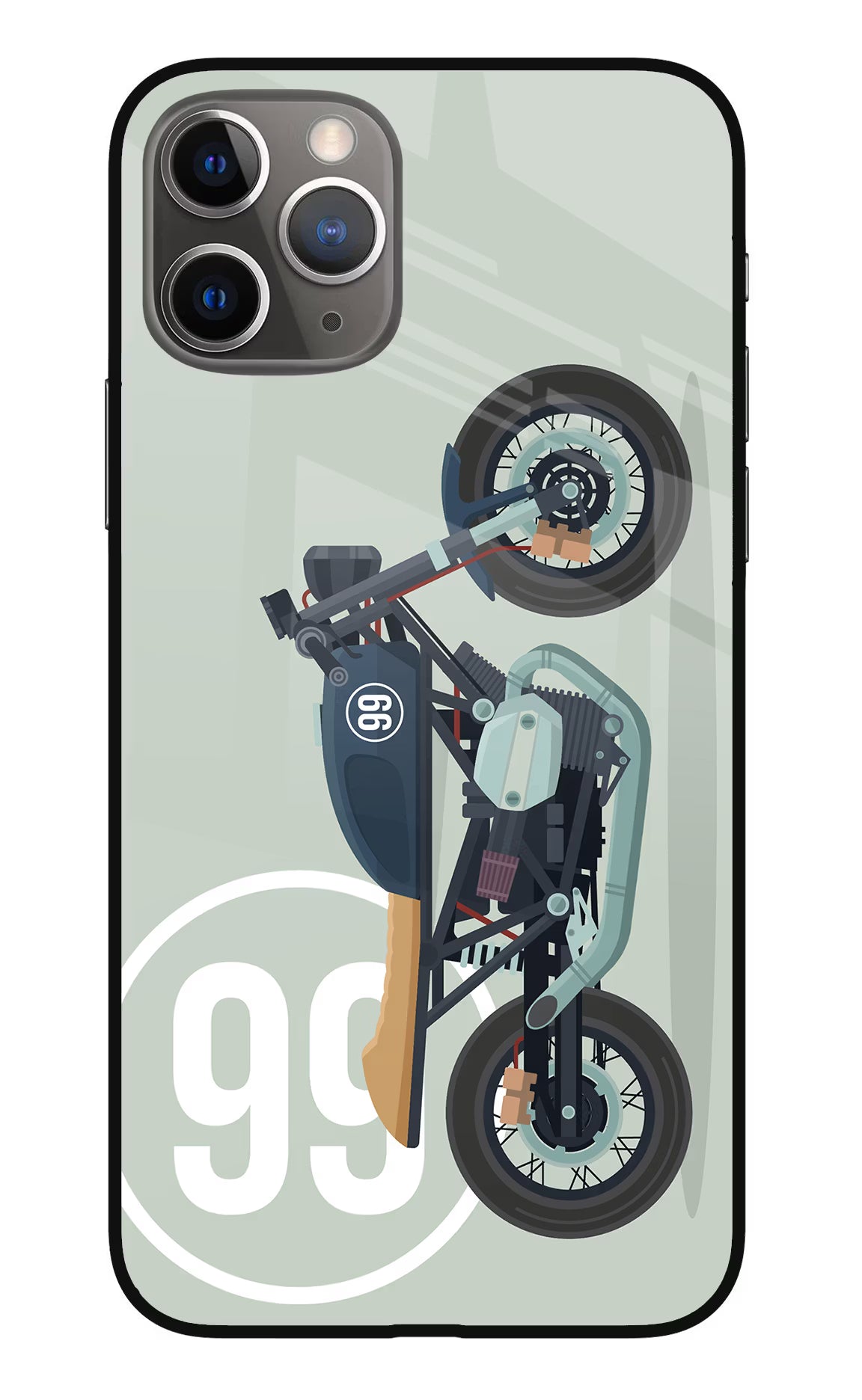 Classic Cafe Racer 99 iPhone 11 Pro Glass Case - Classic Cafe Racer 99 iPhone 11 Pro Glass Case Classic Cafe Racer 99 iPhone 11 Pro Glass Case