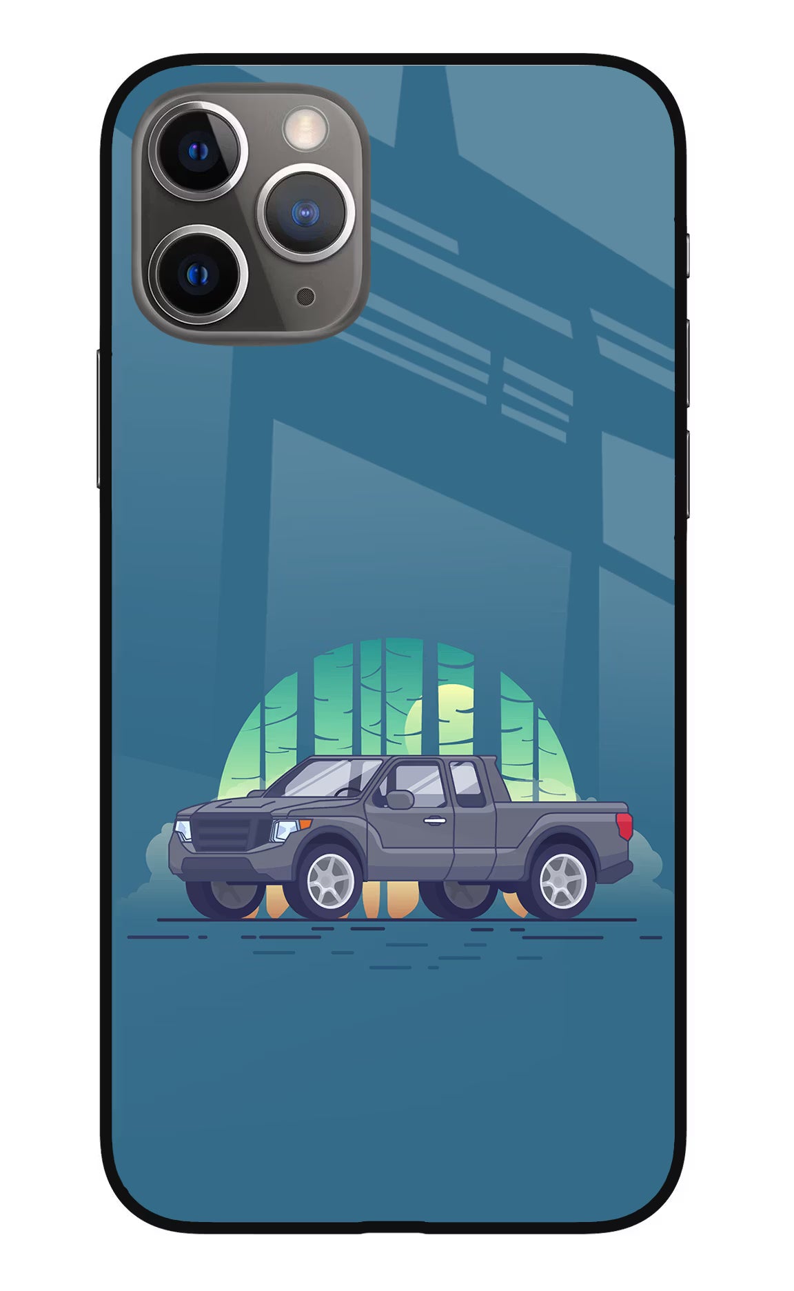 Retro Garage Vibe iPhone 11 Pro Glass Case - Retro Garage Vibe iPhone 11 Pro Glass Case Retro Garage Vibe iPhone 11 Pro Glass Case