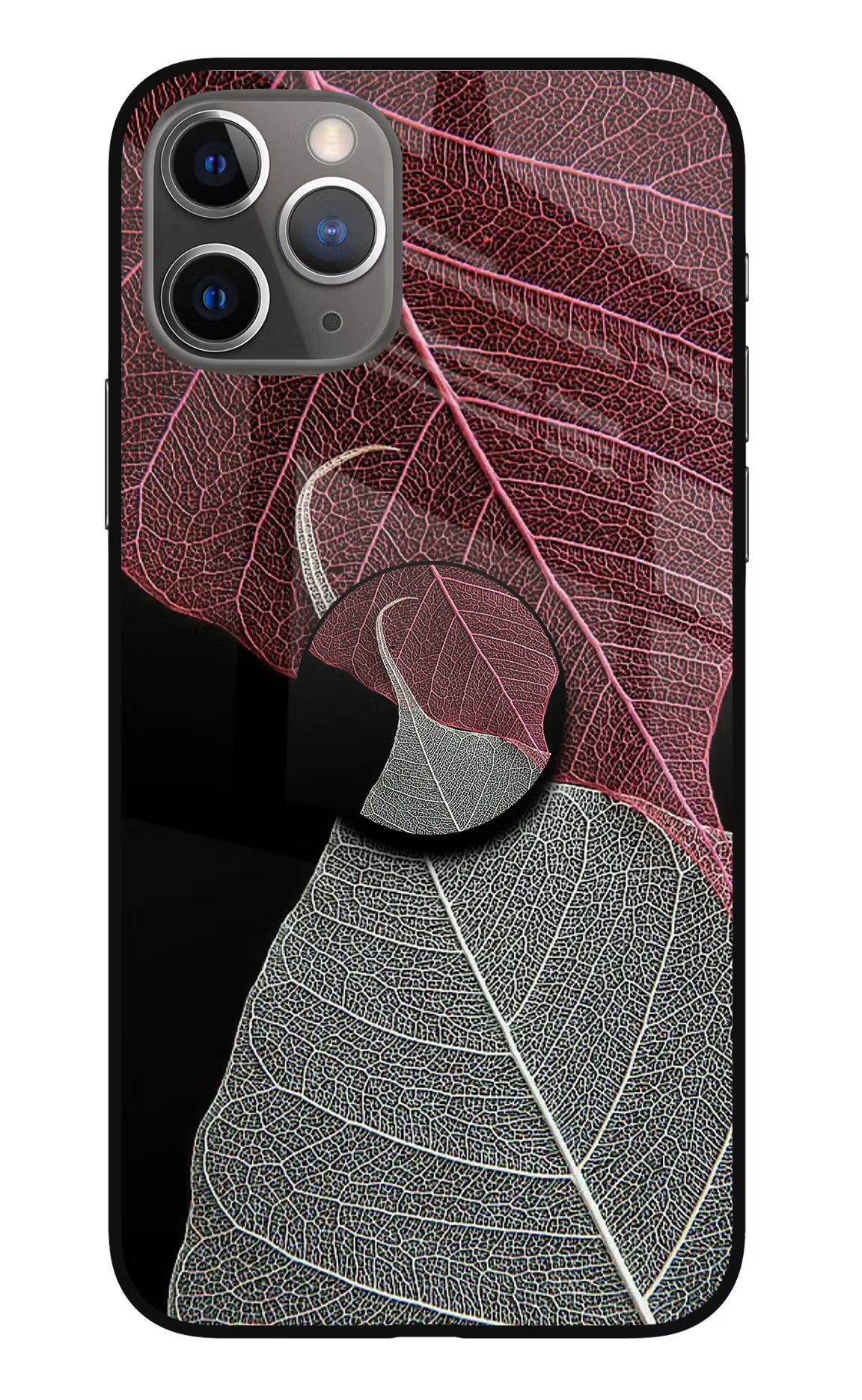Leaf Pattern iPhone 11 Pro Glass Case - Leaf Pattern iPhone 11 Pro Glass Case Leaf Pattern iPhone 11 Pro Glass Case