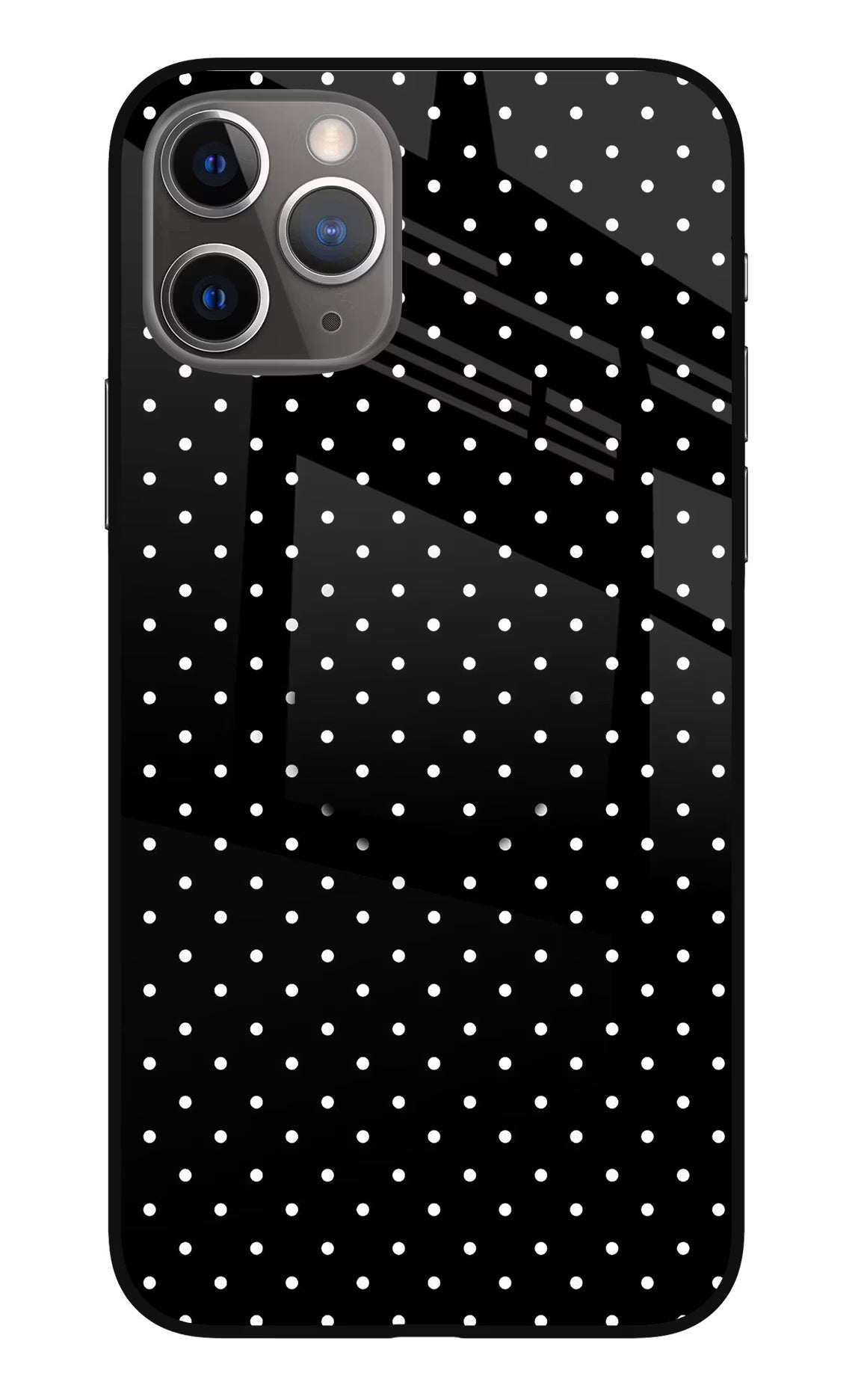White Dots iPhone 11 Pro Glass Case - White Dots iPhone 11 Pro Glass Case White Dots iPhone 11 Pro Glass Case