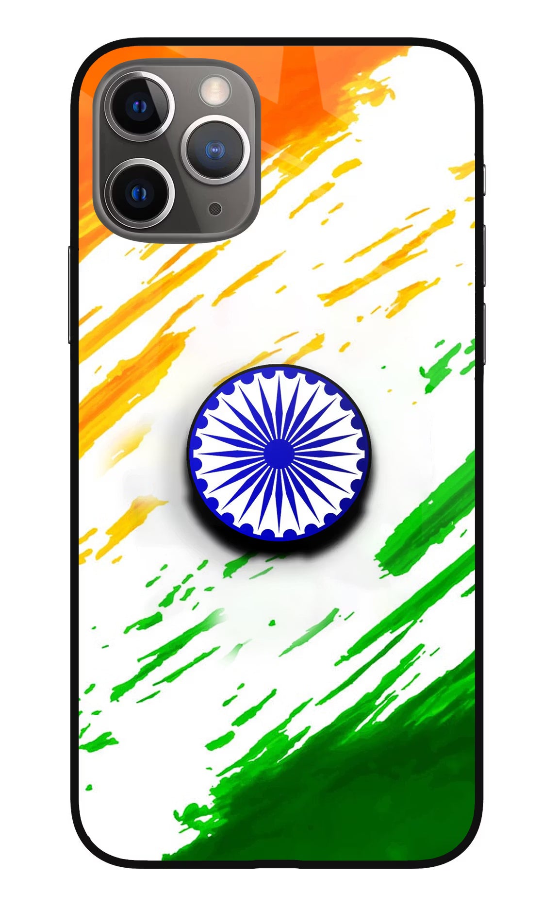 Indian Flag Ashoka Chakra iPhone 11 Pro Glass Case - Indian Flag Ashoka Chakra iPhone 11 Pro Glass Case Indian Flag Ashoka Chakra iPhone 11 Pro Glass Case