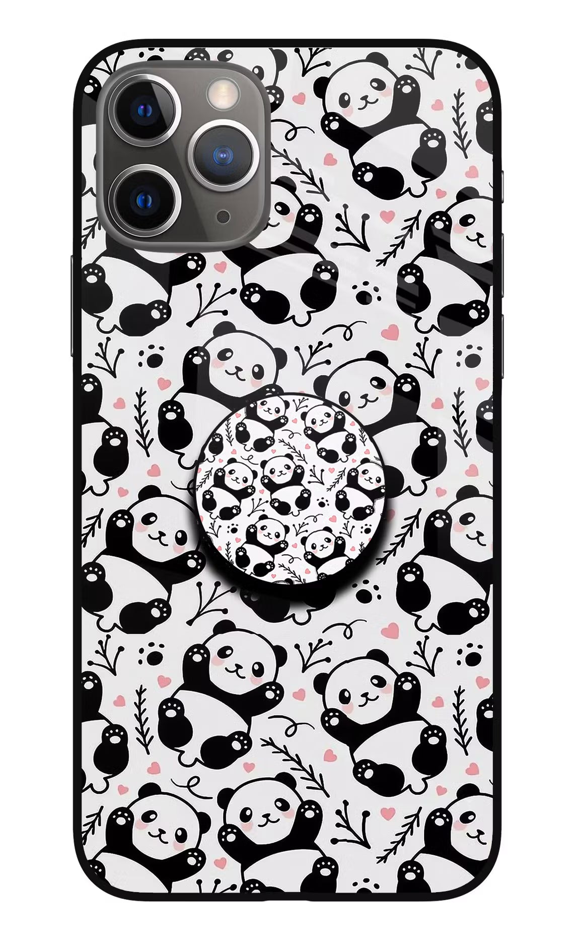 Cute Panda iPhone 11 Pro Glass Case - Cute Panda iPhone 11 Pro Glass Case Cute Panda iPhone 11 Pro Glass Case