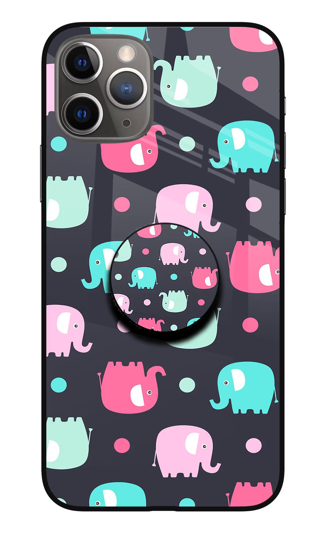 Baby Elephants iPhone 11 Pro Glass Case - Baby Elephants iPhone 11 Pro Glass Case Baby Elephants iPhone 11 Pro Glass Case