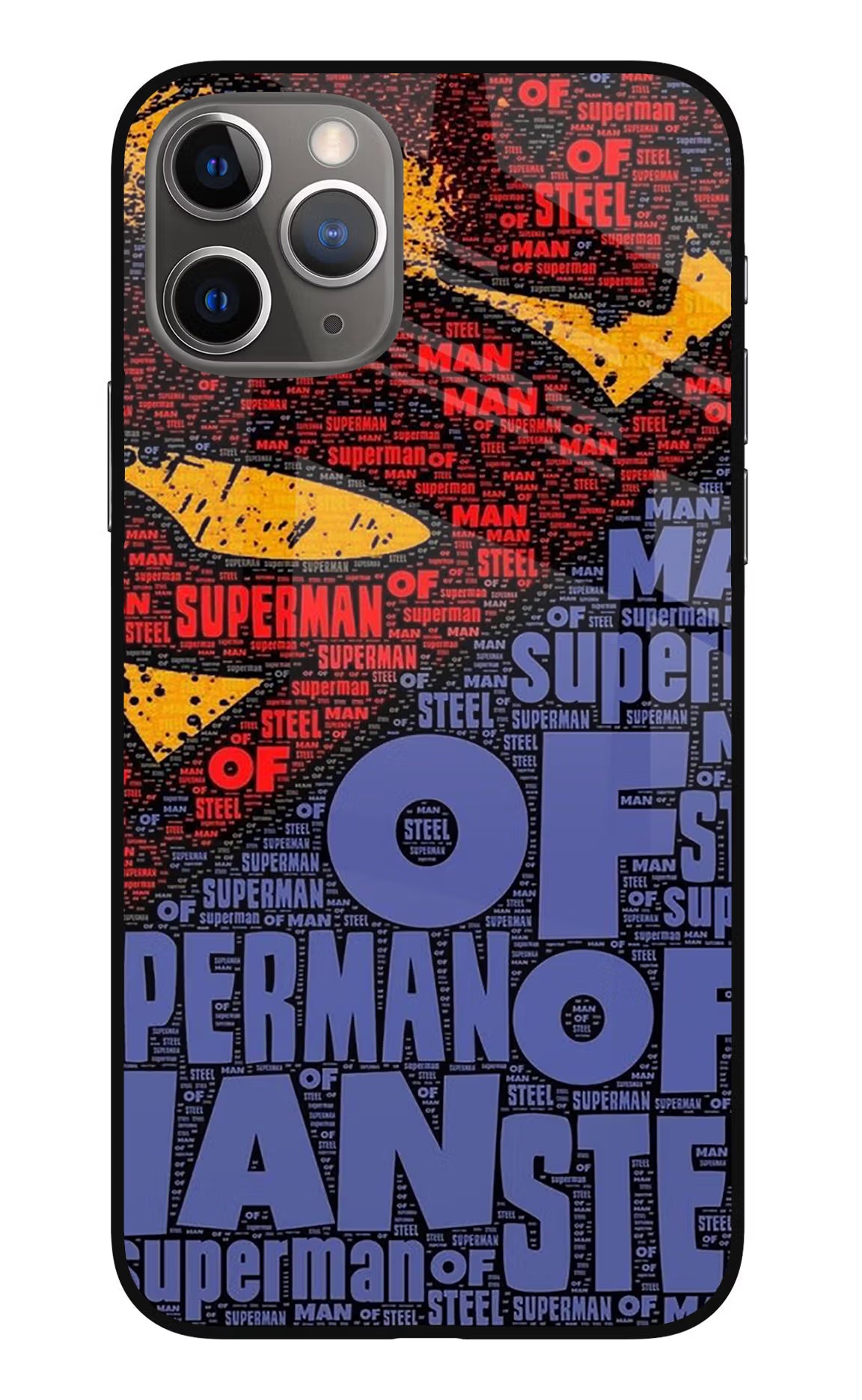 Superman iPhone 11 Pro Max Glass Case - Superman iPhone 11 Pro Max Glass Case Superman iPhone 11 Pro Max Glass Case