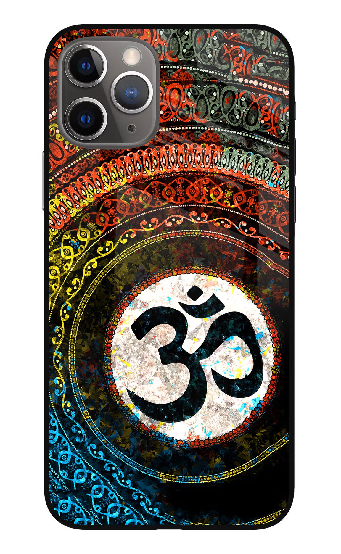 Om Cultural iPhone 11 Pro Max Glass Case - Om Cultural iPhone 11 Pro Max Glass Case Om Cultural iPhone 11 Pro Max Glass Case