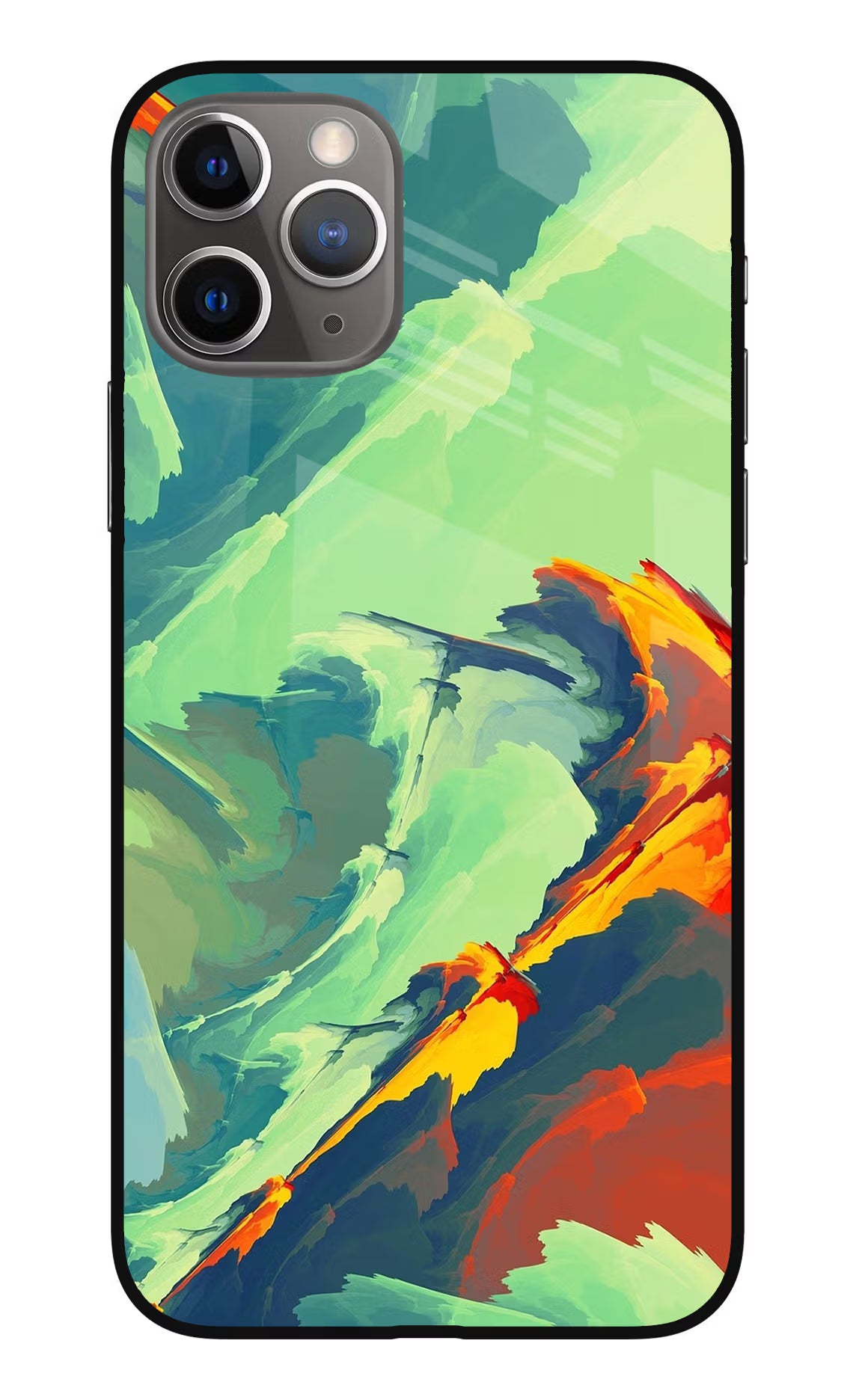 Paint Art iPhone 11 Pro Max Glass Case - Paint Art iPhone 11 Pro Max Glass Case Paint Art iPhone 11 Pro Max Glass Case