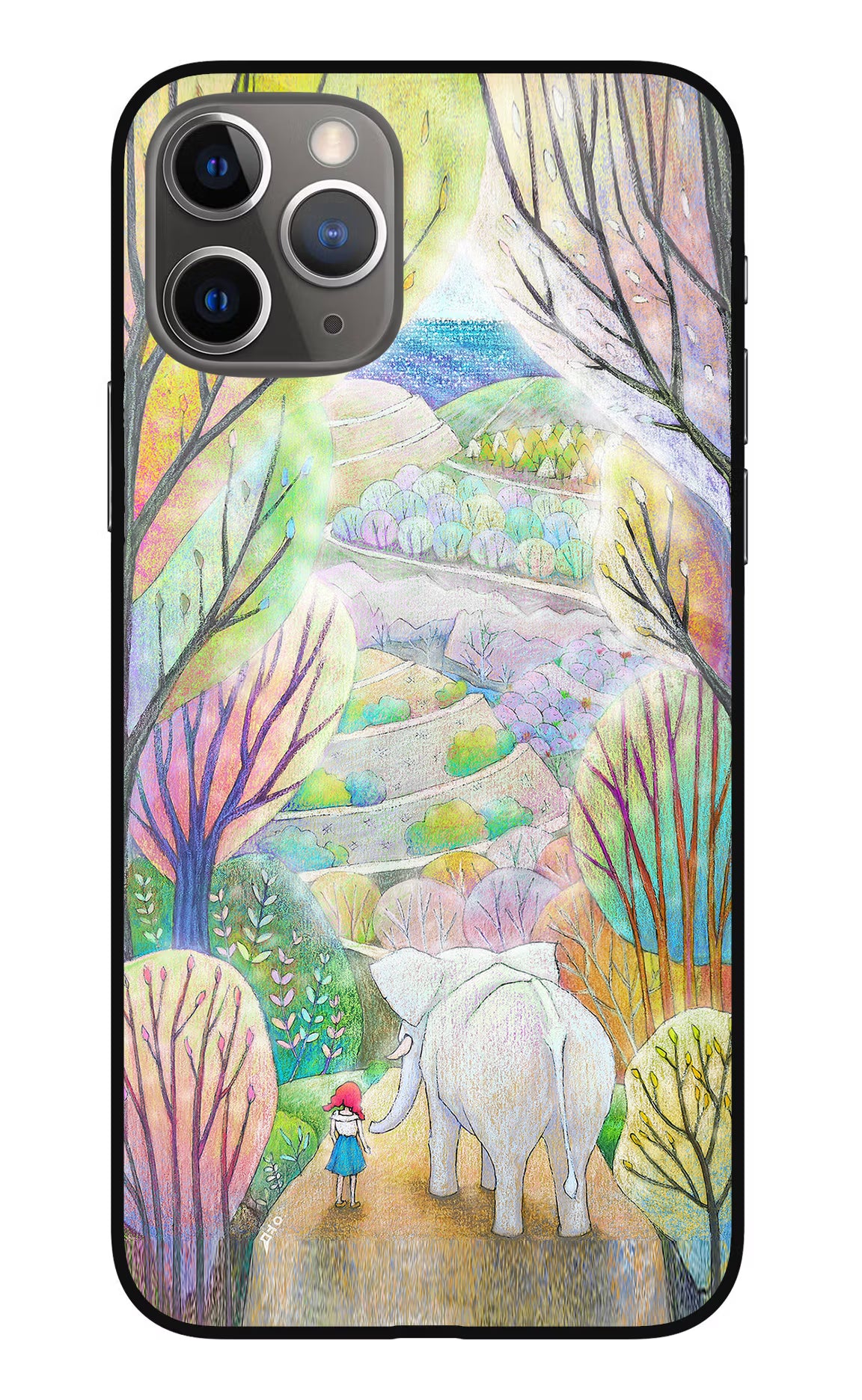 Nature Painting iPhone 11 Pro Max Glass Case - Nature Painting iPhone 11 Pro Max Glass Case Nature Painting iPhone 11 Pro Max Glass Case