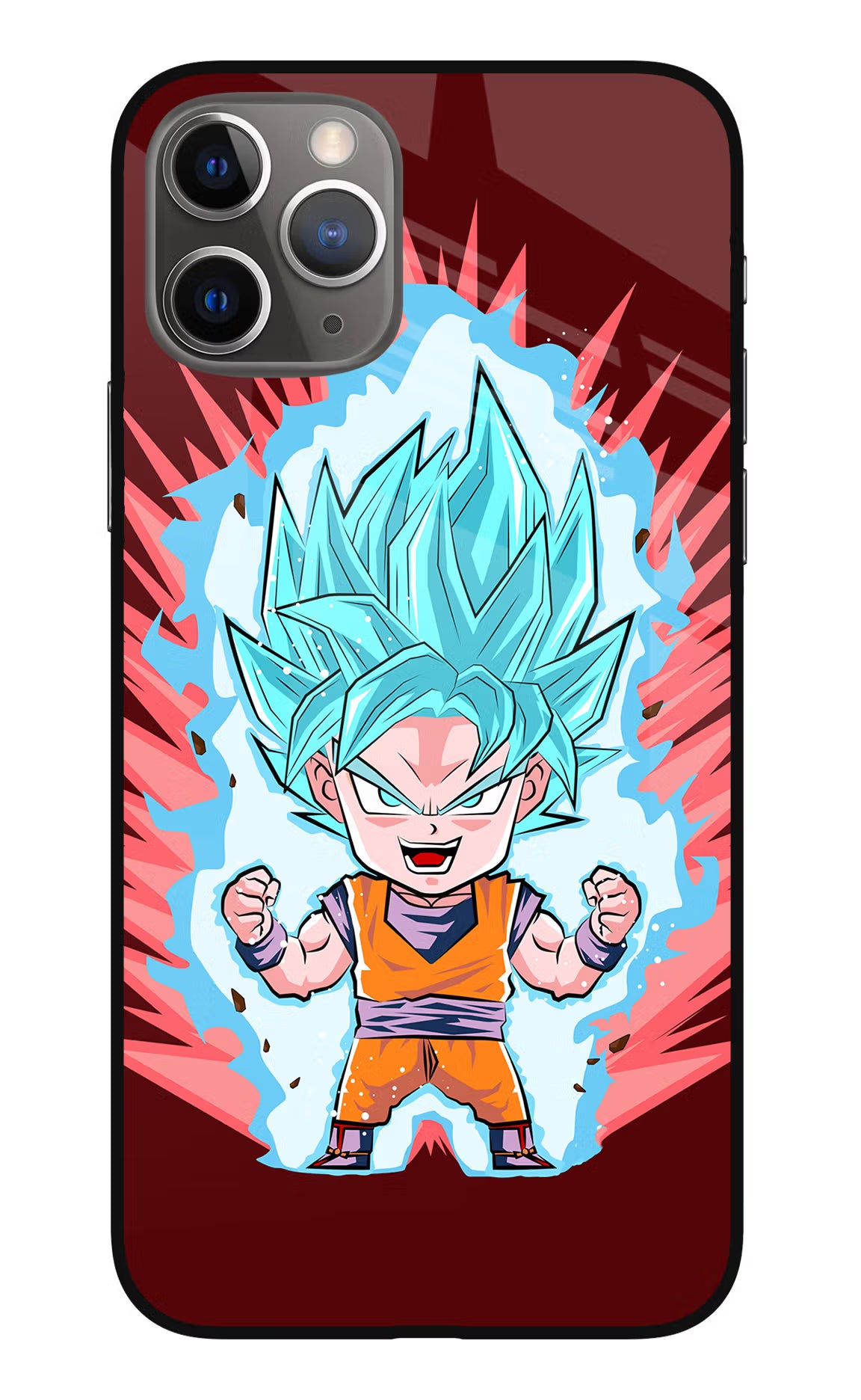 Goku Little iPhone 11 Pro Max Glass Case - Goku Little iPhone 11 Pro Max Glass Case Goku Little iPhone 11 Pro Max Glass Case