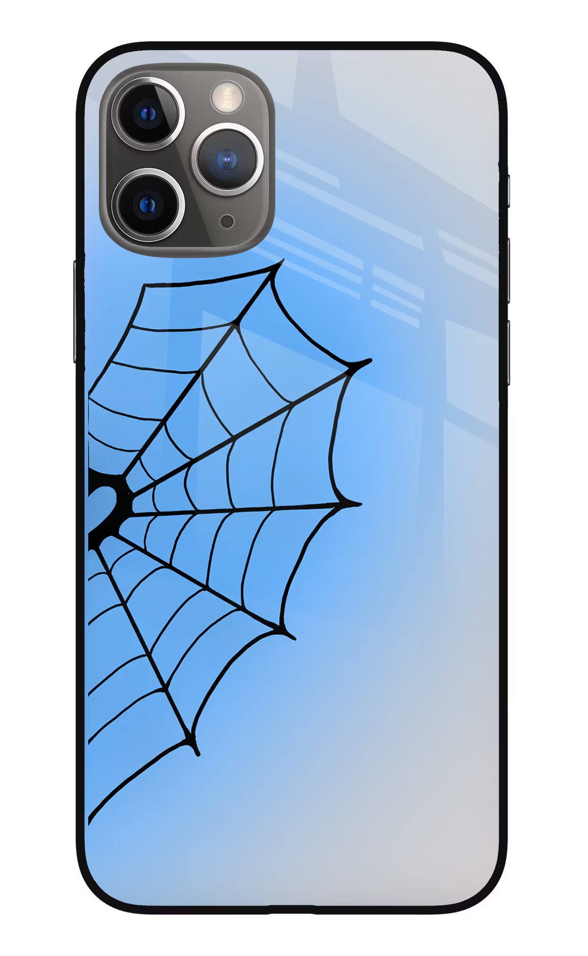 Blue Web iPhone 11 Pro Max Glass Case - Blue Web iPhone 11 Pro Max Glass Case Blue Web iPhone 11 Pro Max Glass Case