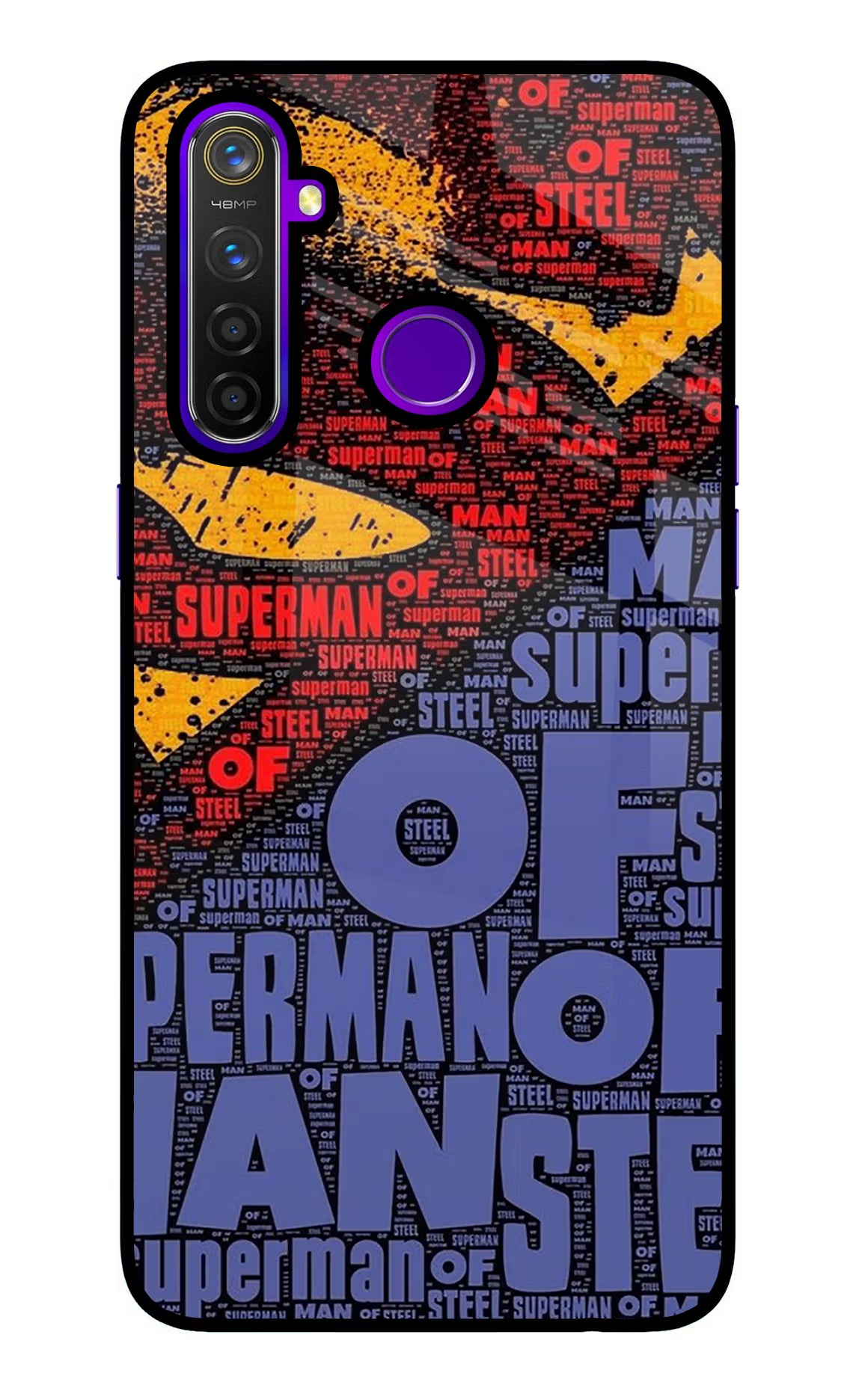 Superman Realme 5 Pro Glass Case - Superman Realme 5 Pro Glass Case Superman Realme 5 Pro Glass Case