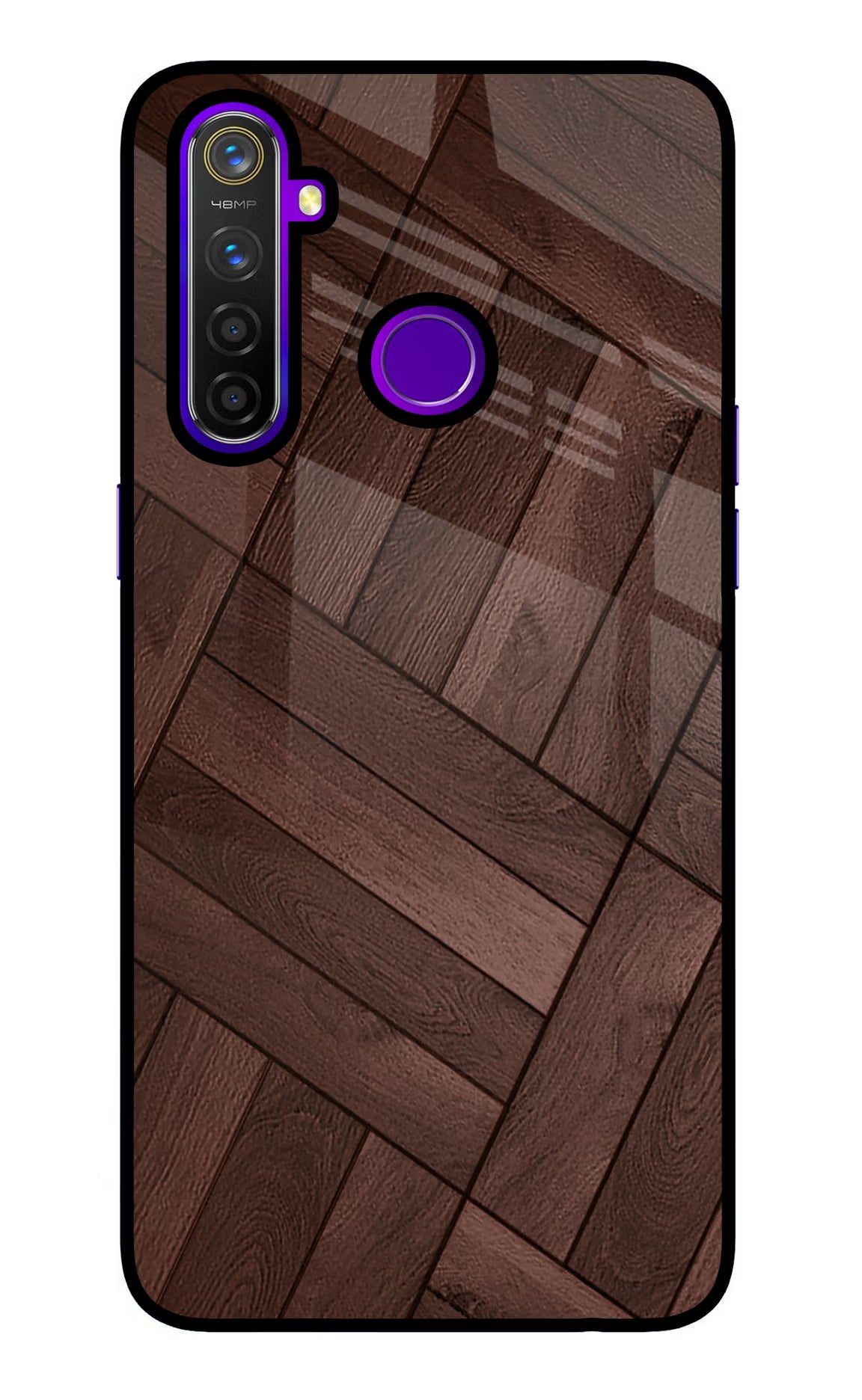 Wooden Texture Design Realme 5 Pro Back Cover - Wooden Texture Design Realme 5 Pro Glass Case Back Cover by Casekaro Wooden Texture Design Realme 5 Pro Glass Case Back Cover by Casekaro