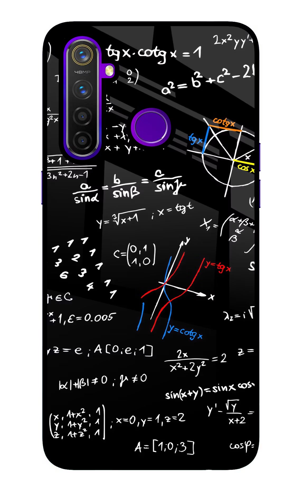 Mathematics Formula Realme 5 Pro Back Cover - Mathematics Formula Realme 5 Pro Glass Case Back Cover by Casekaro Mathematics Formula Realme 5 Pro Glass Case Back Cover by Casekaro
