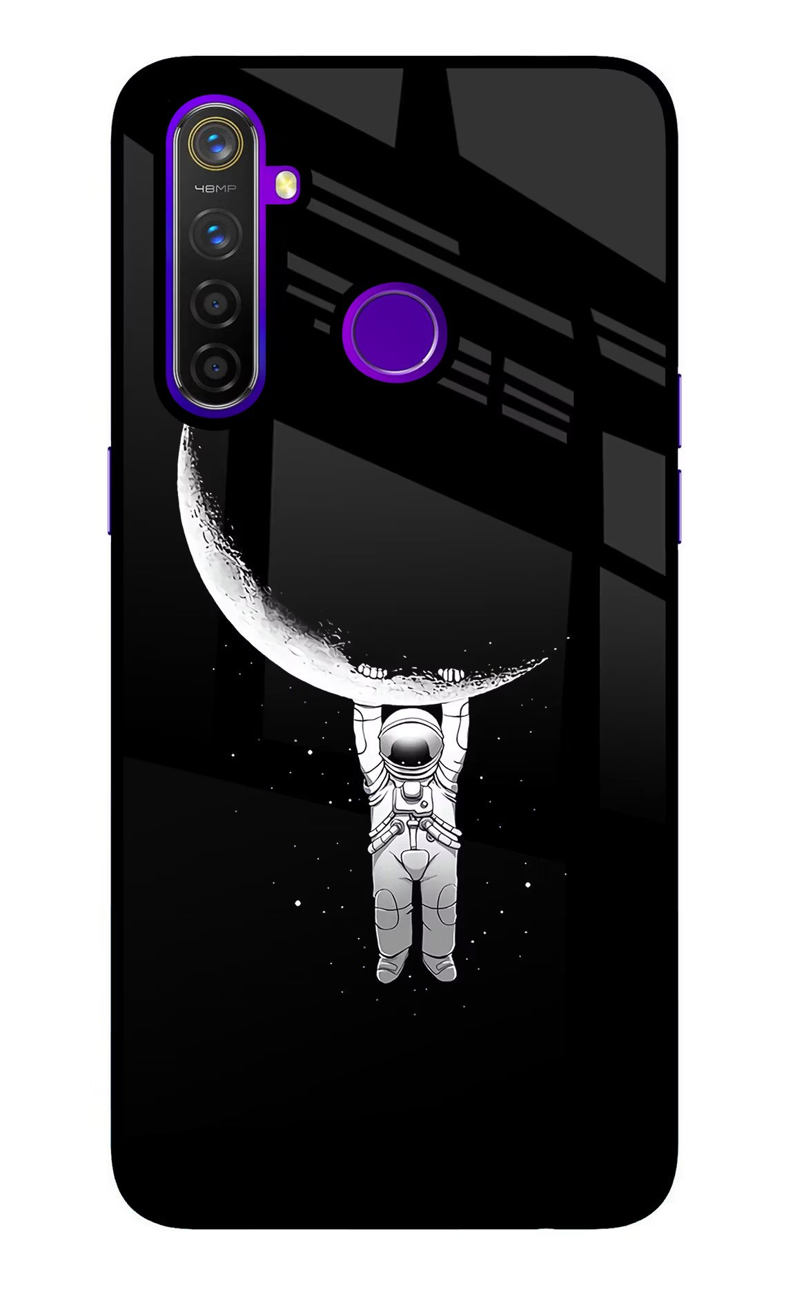 Moon Space Realme 5 Pro Glass Case - Moon Space Realme 5 Pro Glass Case Moon Space Realme 5 Pro Glass Case