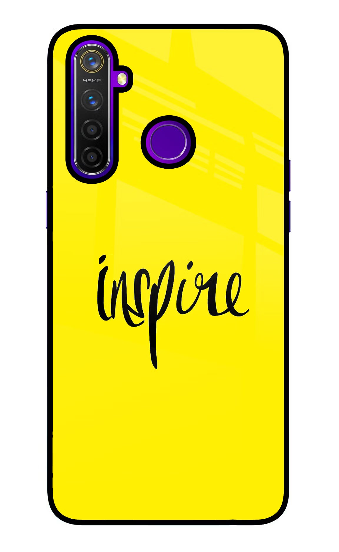 Inspire Realme 5 Pro Back Cover - Inspire Realme 5 Pro Glass Case Back Cover by Casekaro Inspire Realme 5 Pro Glass Case Back Cover by Casekaro