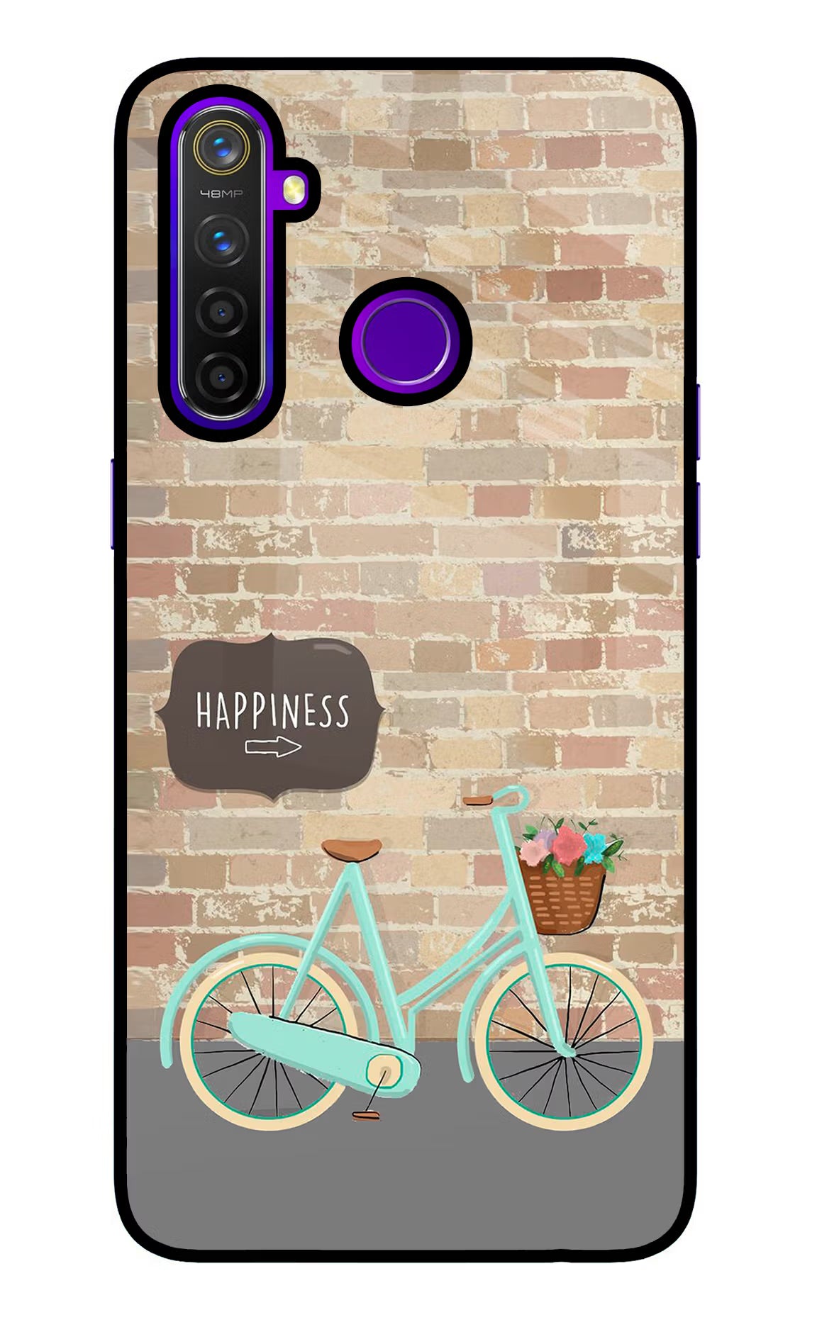 Happiness Artwork Realme 5 Pro Back Cover - Happiness Artwork Realme 5 Pro Glass Case Back Cover by Casekaro Happiness Artwork Realme 5 Pro Glass Case Back Cover by Casekaro