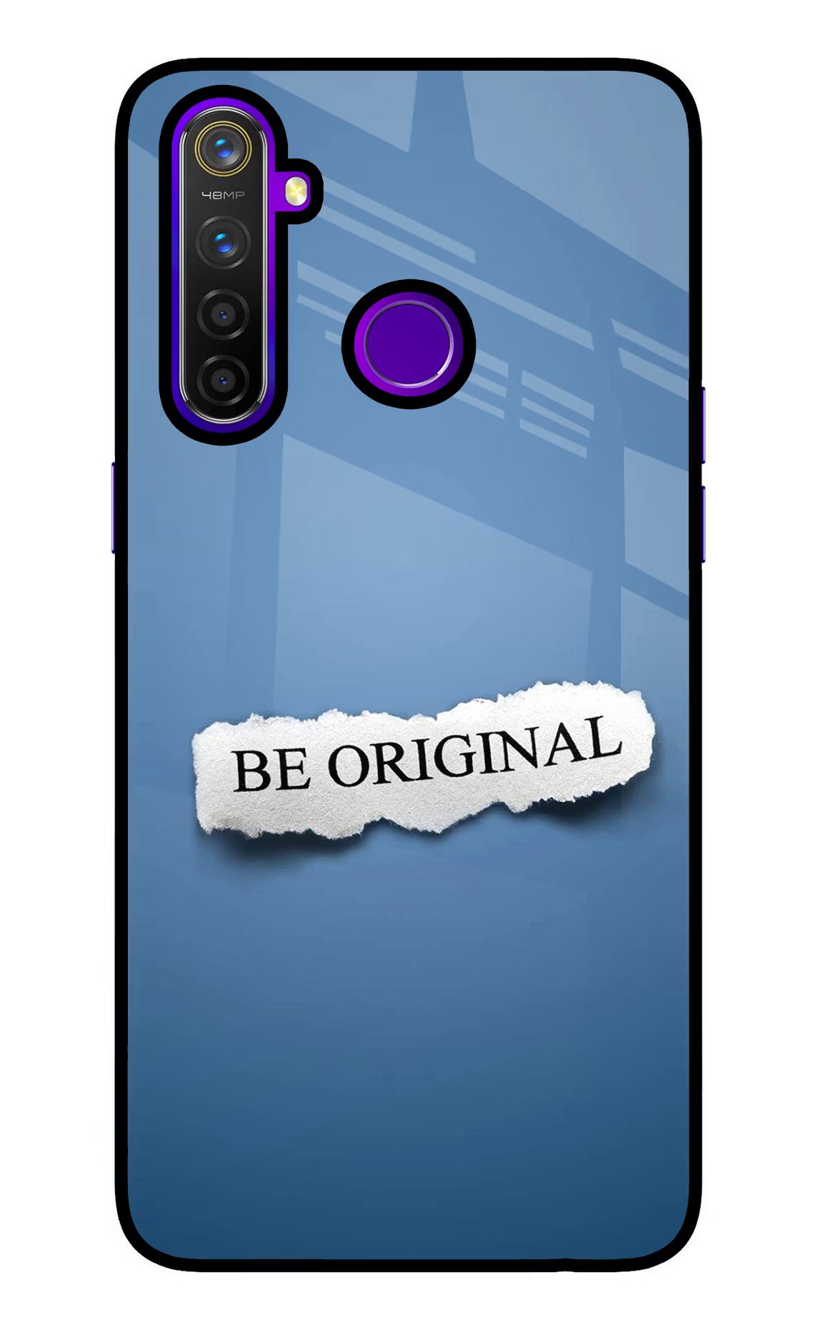 Be Original Realme 5 Pro Back Cover - Be Original Realme 5 Pro Glass Case Back Cover by Casekaro Be Original Realme 5 Pro Glass Case Back Cover by Casekaro