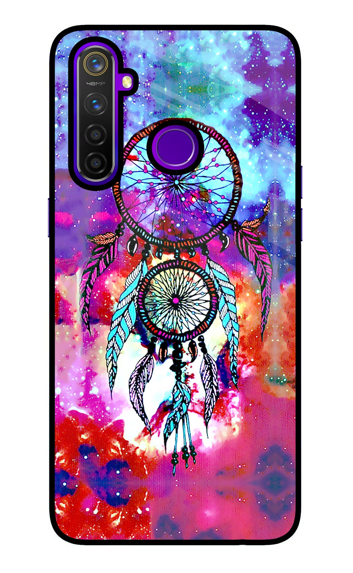 Dream Catcher Abstract Realme 5 Pro Glass Case - Dream Catcher Abstract Realme 5 Pro Glass Case Dream Catcher Abstract Realme 5 Pro Glass Case