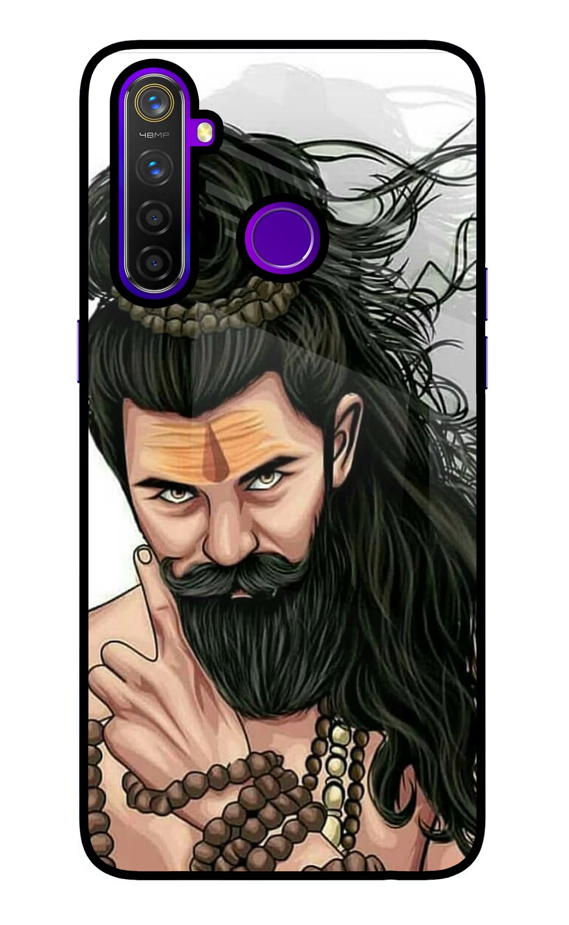 Mahadev Realme 5 Pro Back Cover - Mahadev Realme 5 Pro Glass Case Back Cover by Casekaro Mahadev Realme 5 Pro Glass Case Back Cover by Casekaro