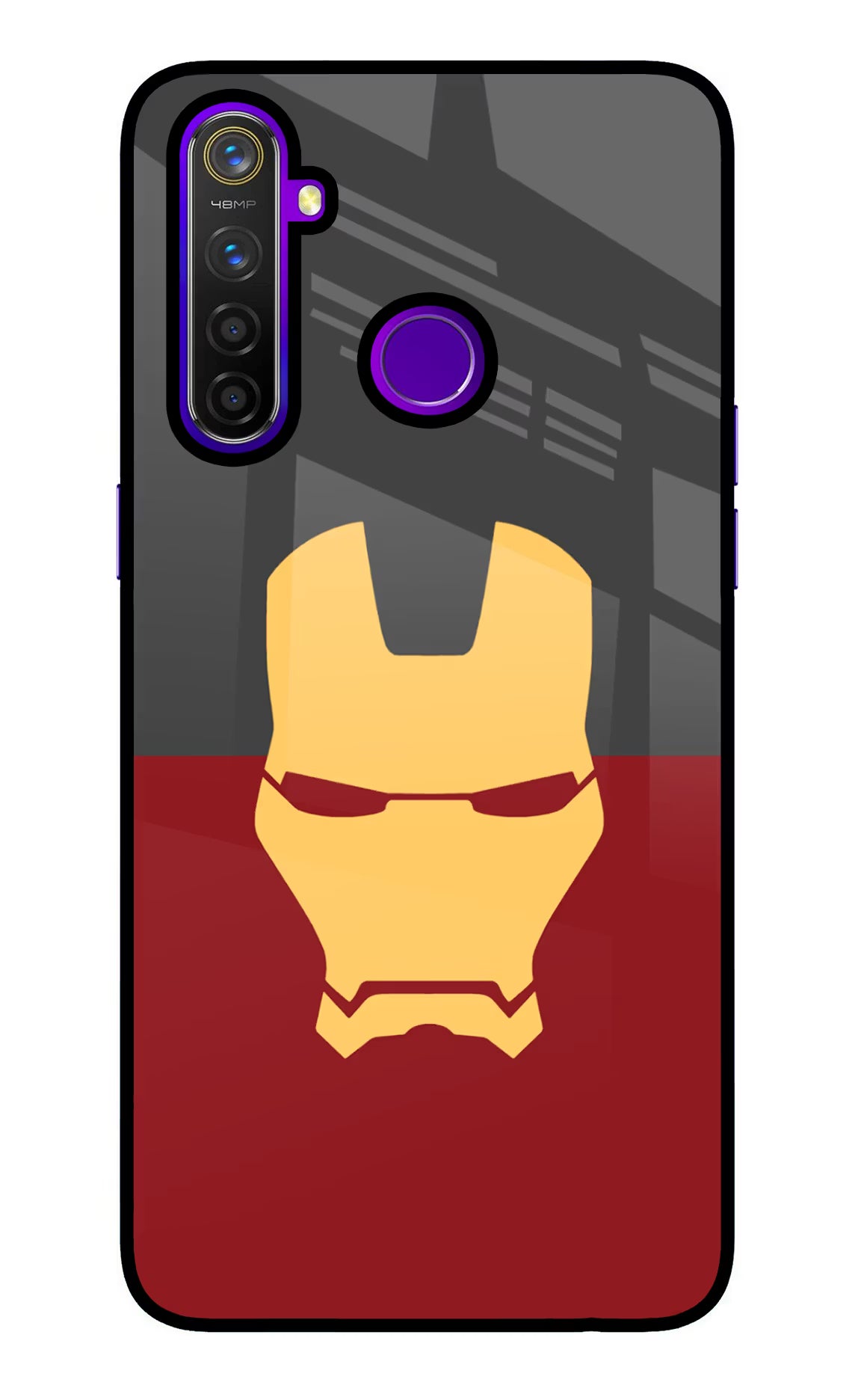 Ironman Realme 5 Pro Back Cover - Ironman Realme 5 Pro Glass Case Back Cover by Casekaro Ironman Realme 5 Pro Glass Case Back Cover by Casekaro