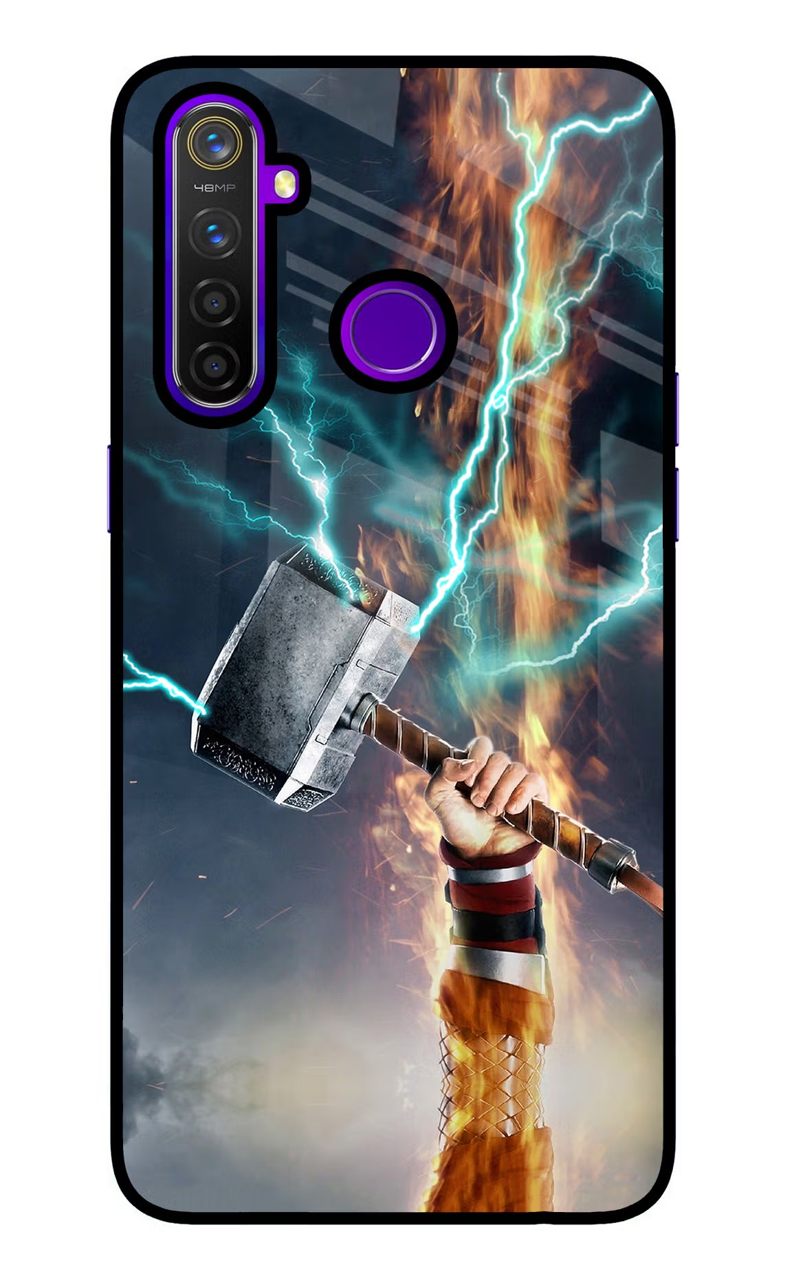 Thor Hammer Mjolnir Realme 5 Pro Glass Case - Thor Hammer Mjolnir Realme 5 Pro Glass Case Thor Hammer Mjolnir Realme 5 Pro Glass Case