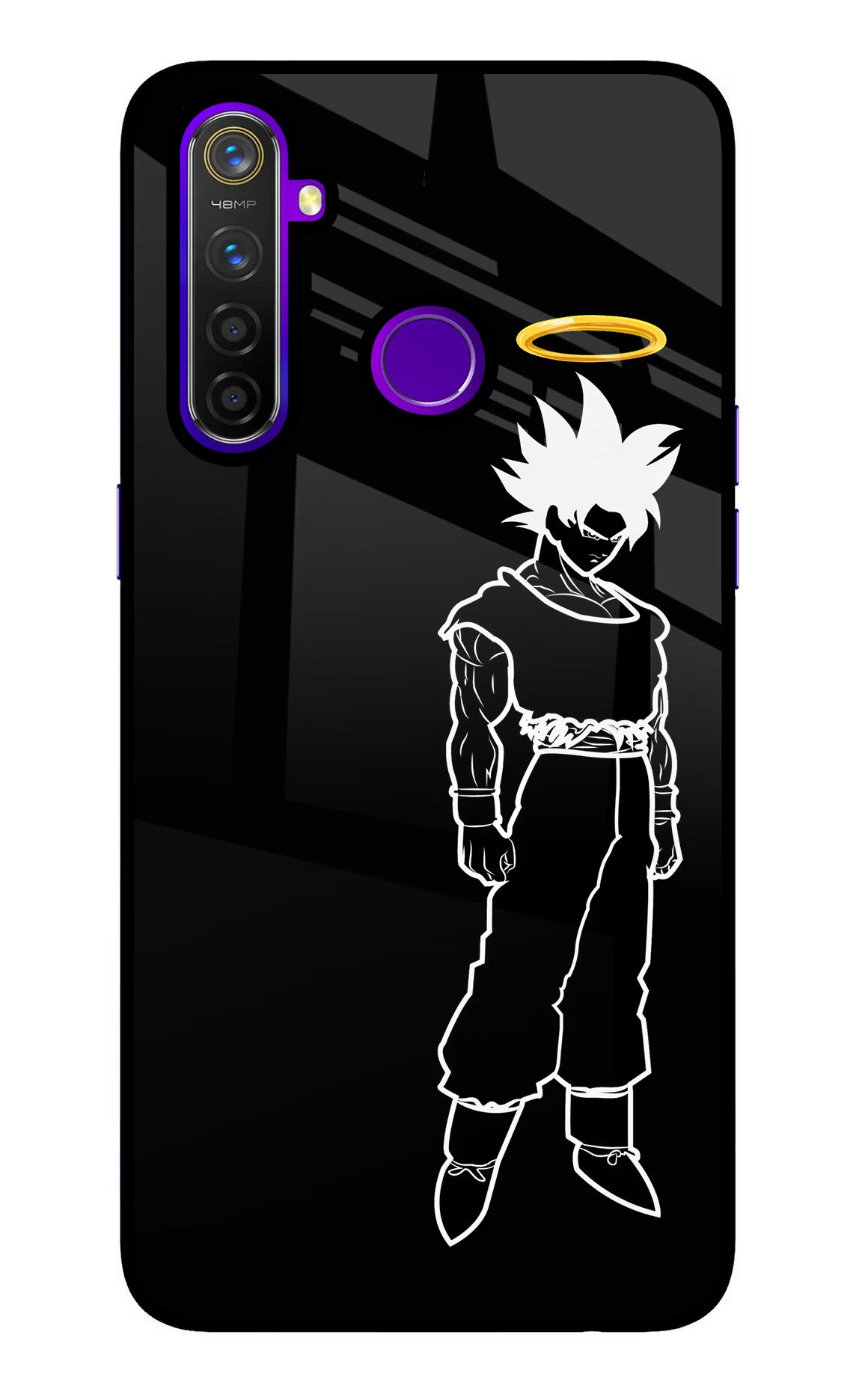 DBS Character Realme 5 Pro Back Cover - DBS Character Realme 5 Pro Glass Case Back Cover by Casekaro DBS Character Realme 5 Pro Glass Case Back Cover by Casekaro
