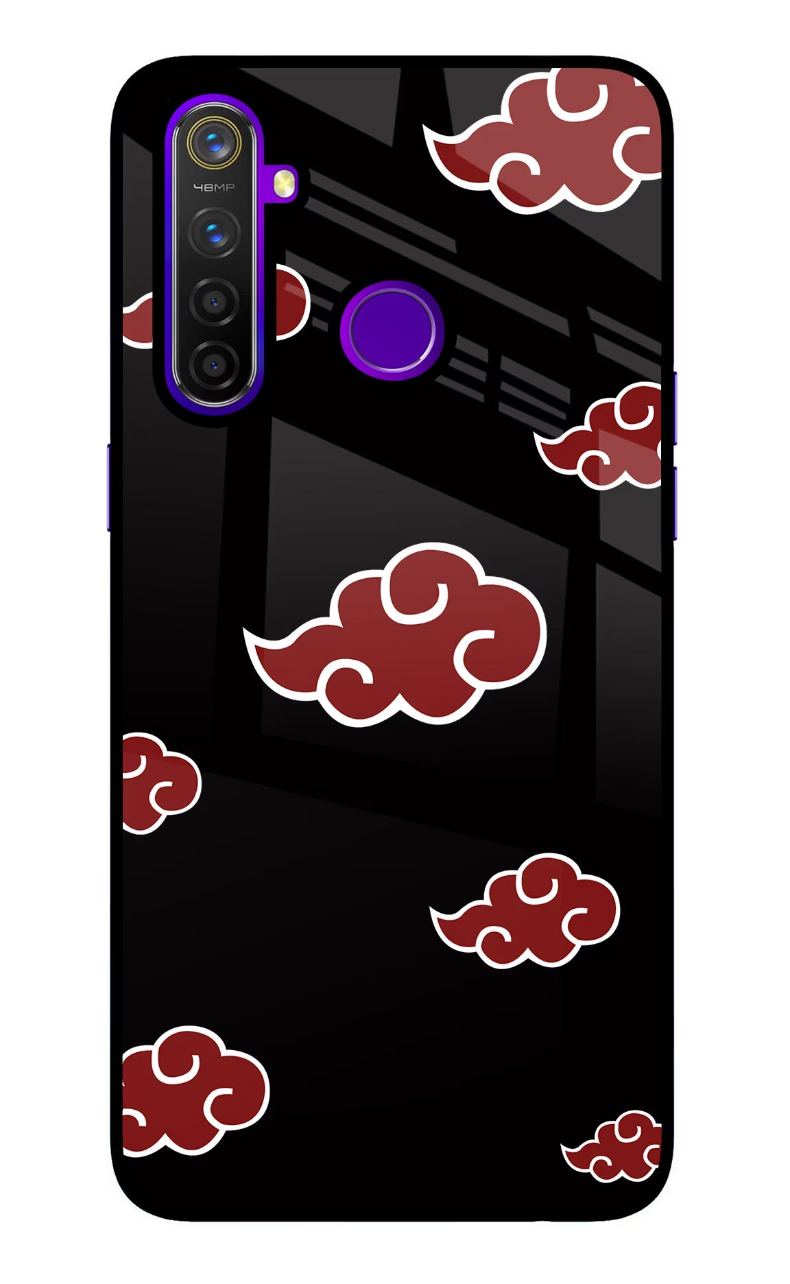 Akatsuki Realme 5 Pro Back Cover - Akatsuki Realme 5 Pro Glass Case Back Cover by Casekaro Akatsuki Realme 5 Pro Glass Case Back Cover by Casekaro