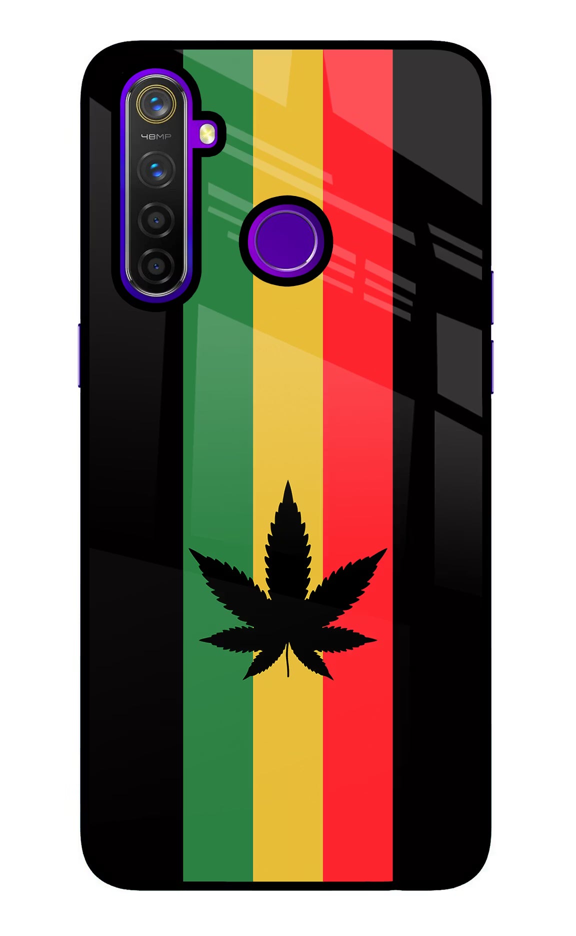 Weed Flag Realme 5 Pro Glass Case - Weed Flag Realme 5 Pro Glass Case Weed Flag Realme 5 Pro Glass Case