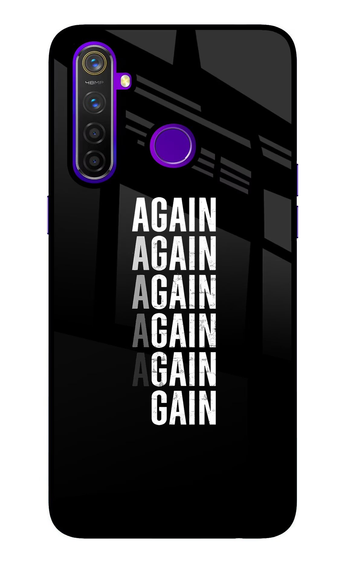 Again Again Gain Realme 5 Pro Glass Case - Again Again Gain Realme 5 Pro Glass Case Again Again Gain Realme 5 Pro Glass Case