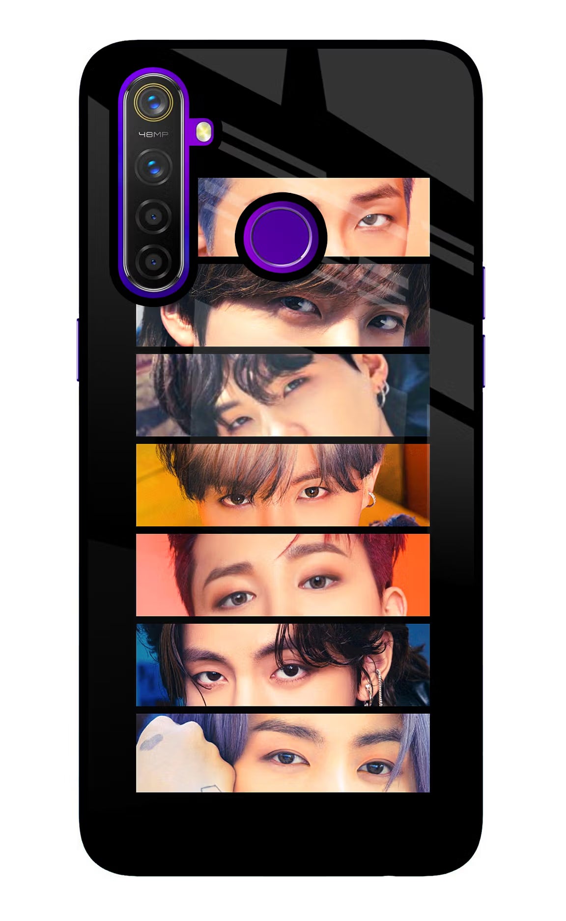 BTS Eyes Realme 5 Pro Glass Case - BTS Eyes Realme 5 Pro Glass Case BTS Eyes Realme 5 Pro Glass Case