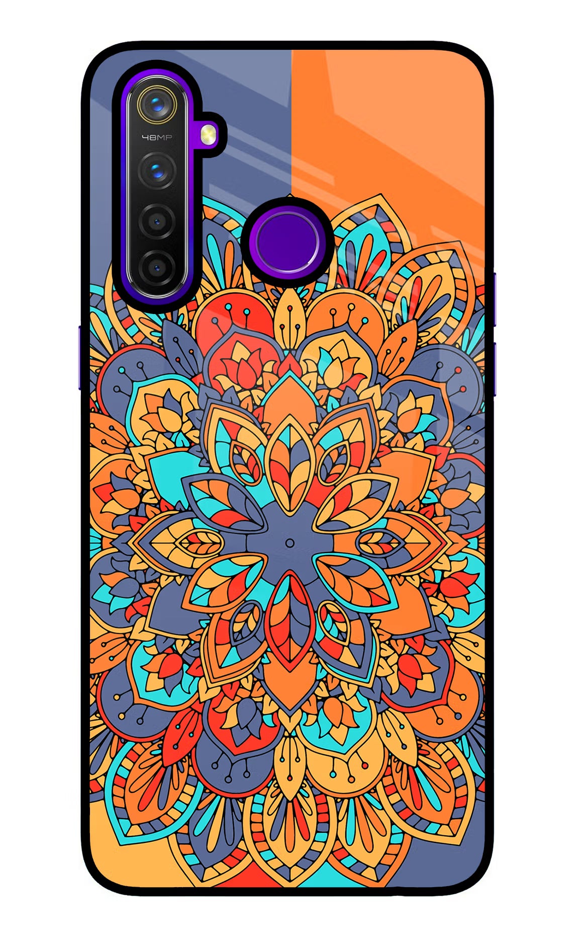 Color Mandala Realme 5 Pro Glass Case - Color Mandala Realme 5 Pro Glass Case Color Mandala Realme 5 Pro Glass Case