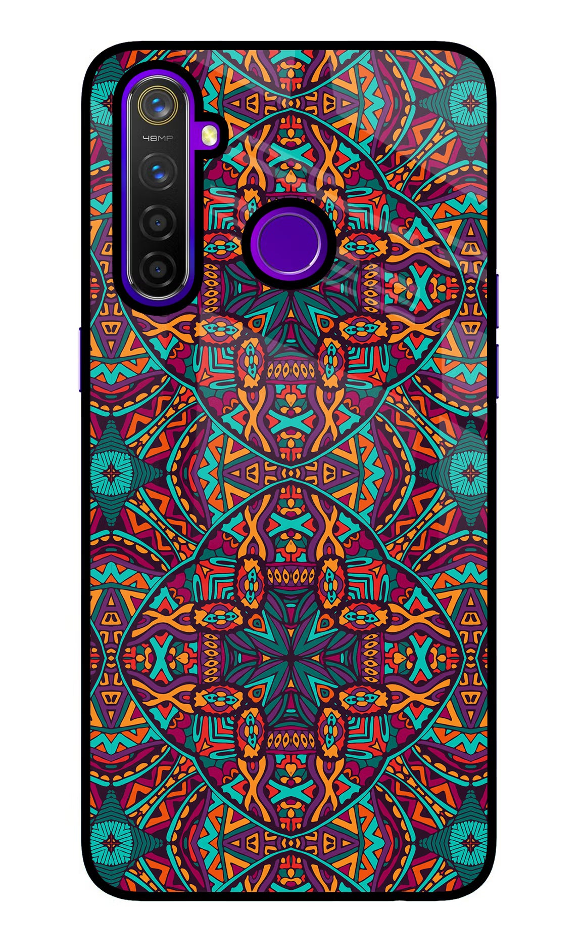 Colour Mandala Realme 5 Pro Glass Case - Colour Mandala Realme 5 Pro Glass Case Colour Mandala Realme 5 Pro Glass Case