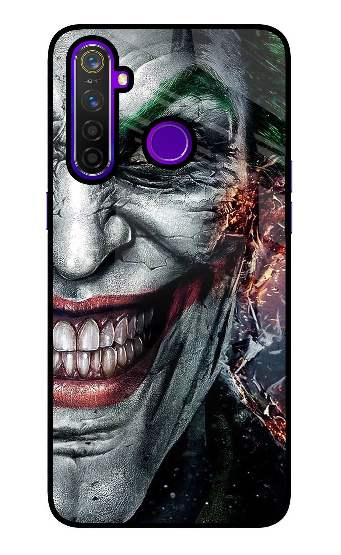 Joker Cam Realme 5 Pro Glass Case - Joker Cam Realme 5 Pro Glass Case Joker Cam Realme 5 Pro Glass Case