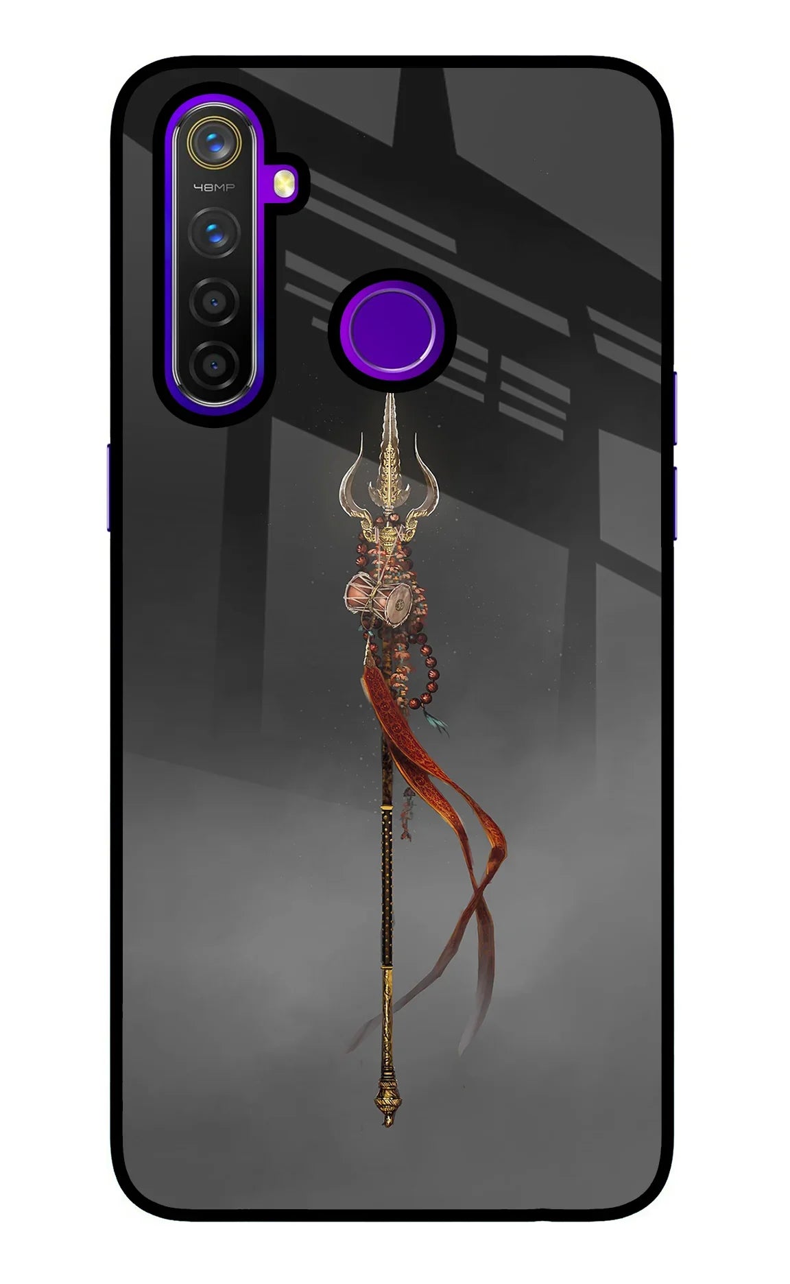 Shiv Trishul Realme 5 Pro Glass Case - Shiv Trishul Realme 5 Pro Glass Case Shiv Trishul Realme 5 Pro Glass Case