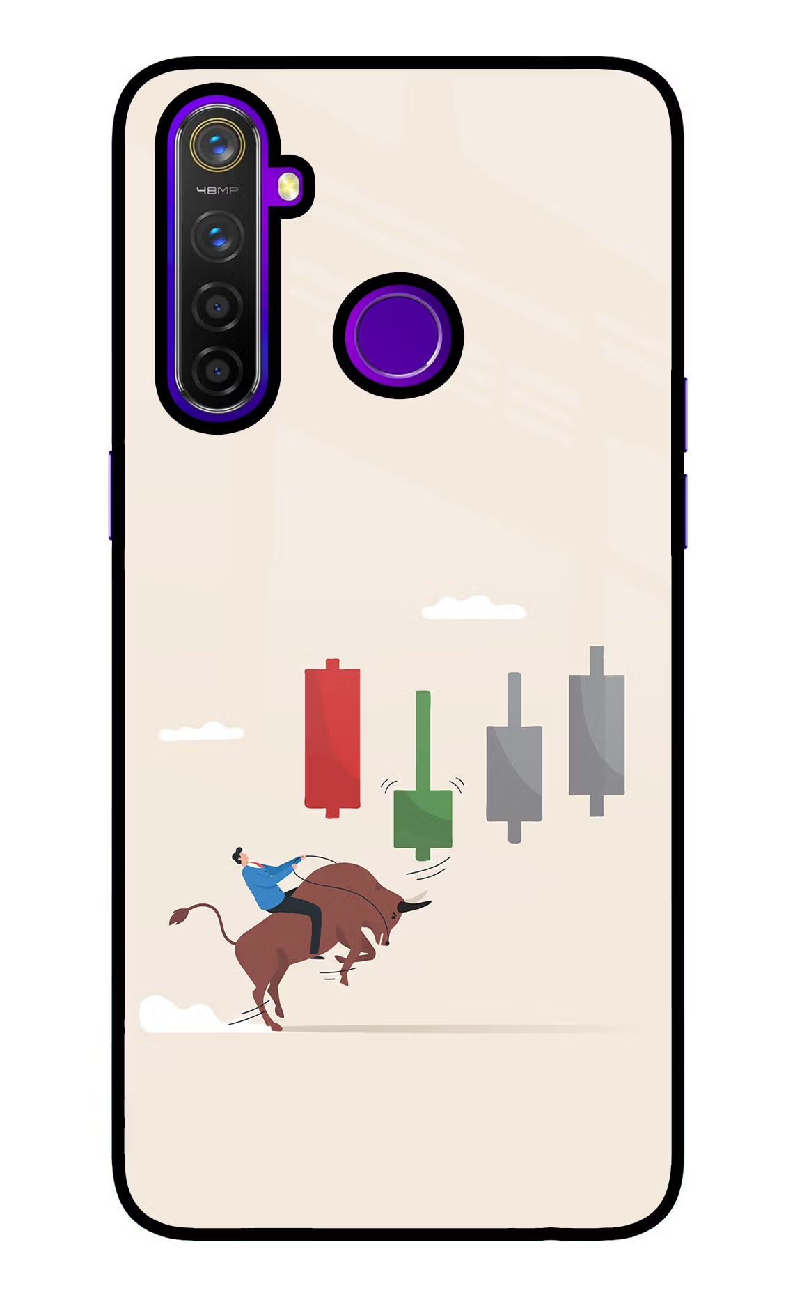 Bull Trading Momentum Realme 5 Pro Glass Case - Bull Trading Momentum Realme 5 Pro Glass Case Bull Trading Momentum Realme 5 Pro Glass Case