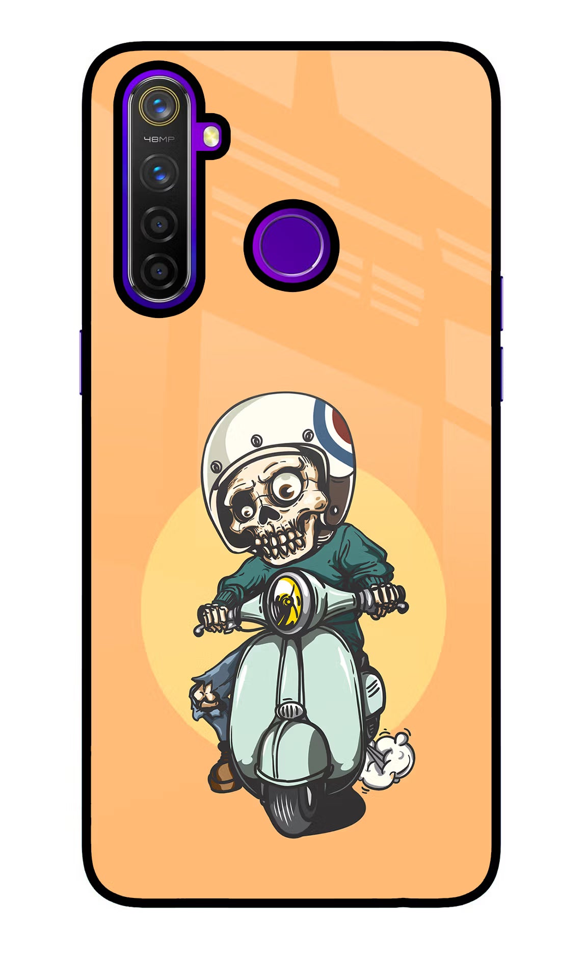 Undead Biker Realme 5 Pro Glass Case - Undead Biker Realme 5 Pro Glass Case Undead Biker Realme 5 Pro Glass Case