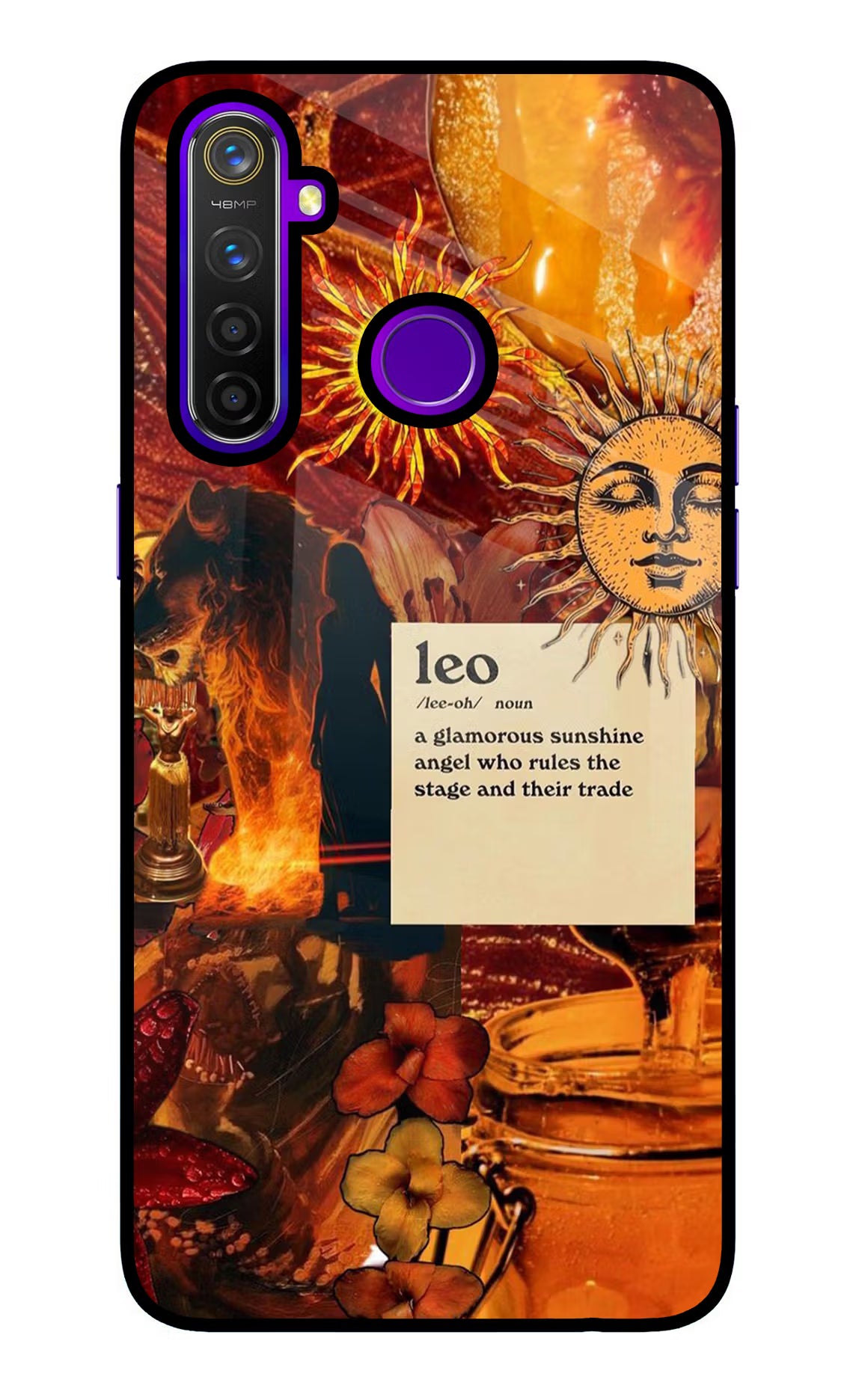 Leo Zodiac Realme 5 Pro Glass Case - Leo Zodiac Realme 5 Pro Glass Case Leo Zodiac Realme 5 Pro Glass Case