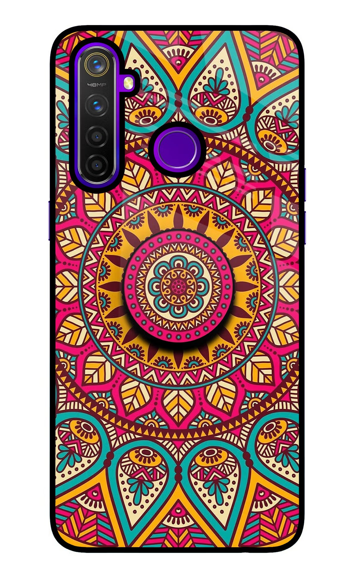 Mandala Realme 5 Pro Glass Case - Mandala Realme 5 Pro Glass Case Mandala Realme 5 Pro Glass Case